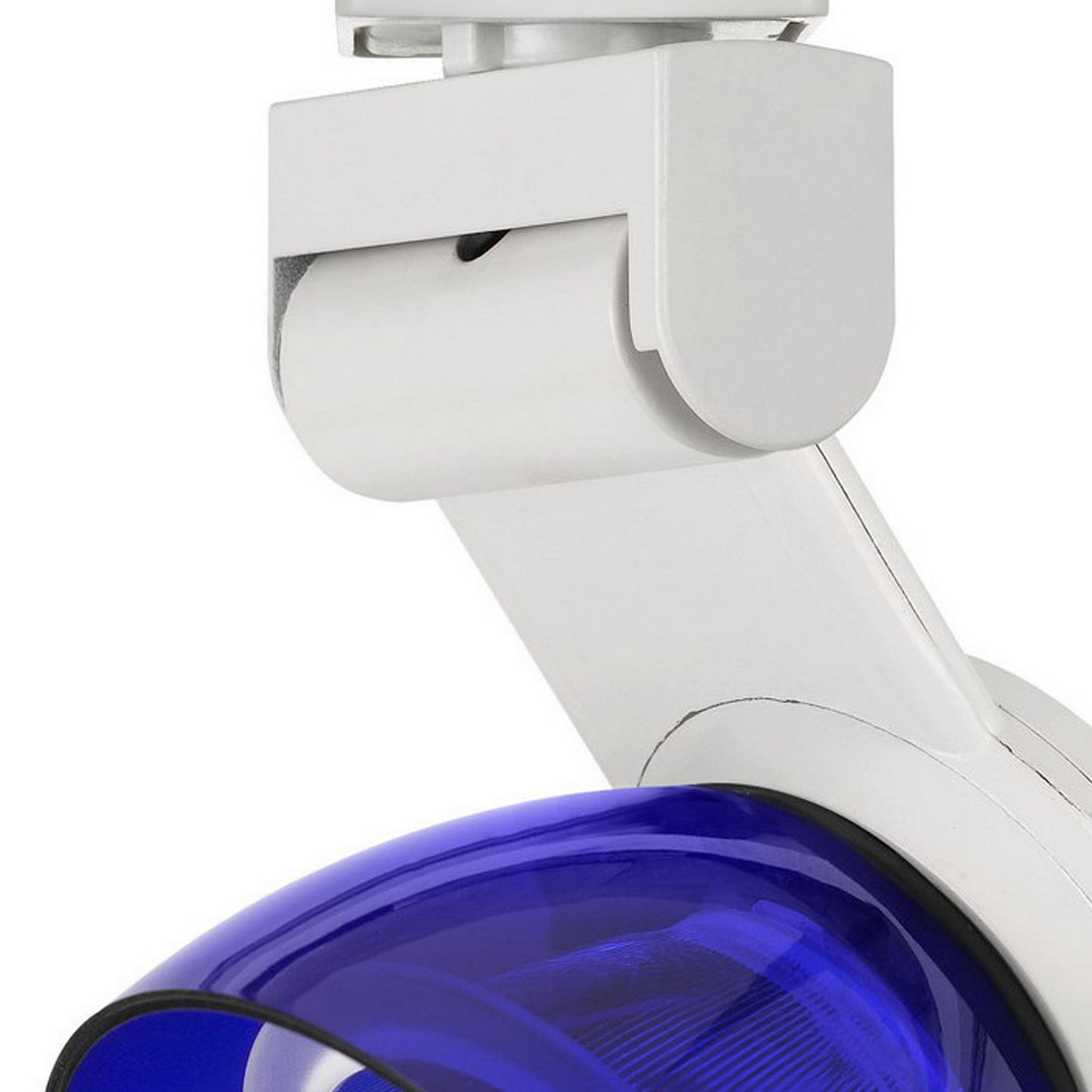 12W Integrated LED Track Fixture with Polycarbonate Head White and Blue