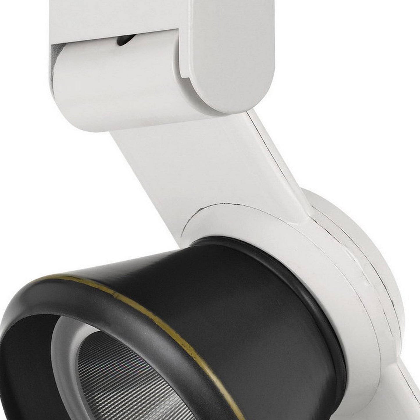 12W Integrated Cone Head LED Metal Track Fixture White and Black