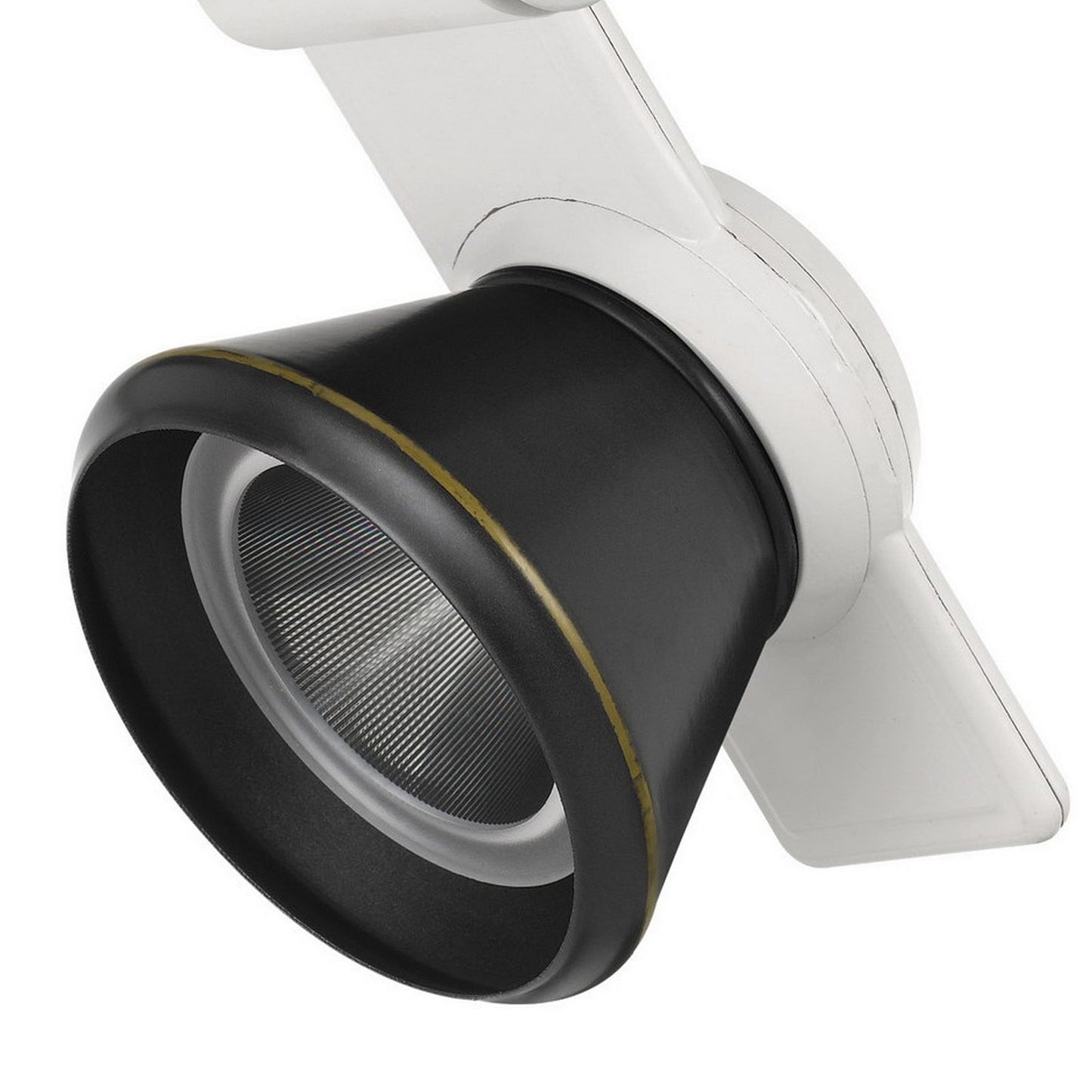 12W Integrated Cone Head LED Metal Track Fixture White and Black