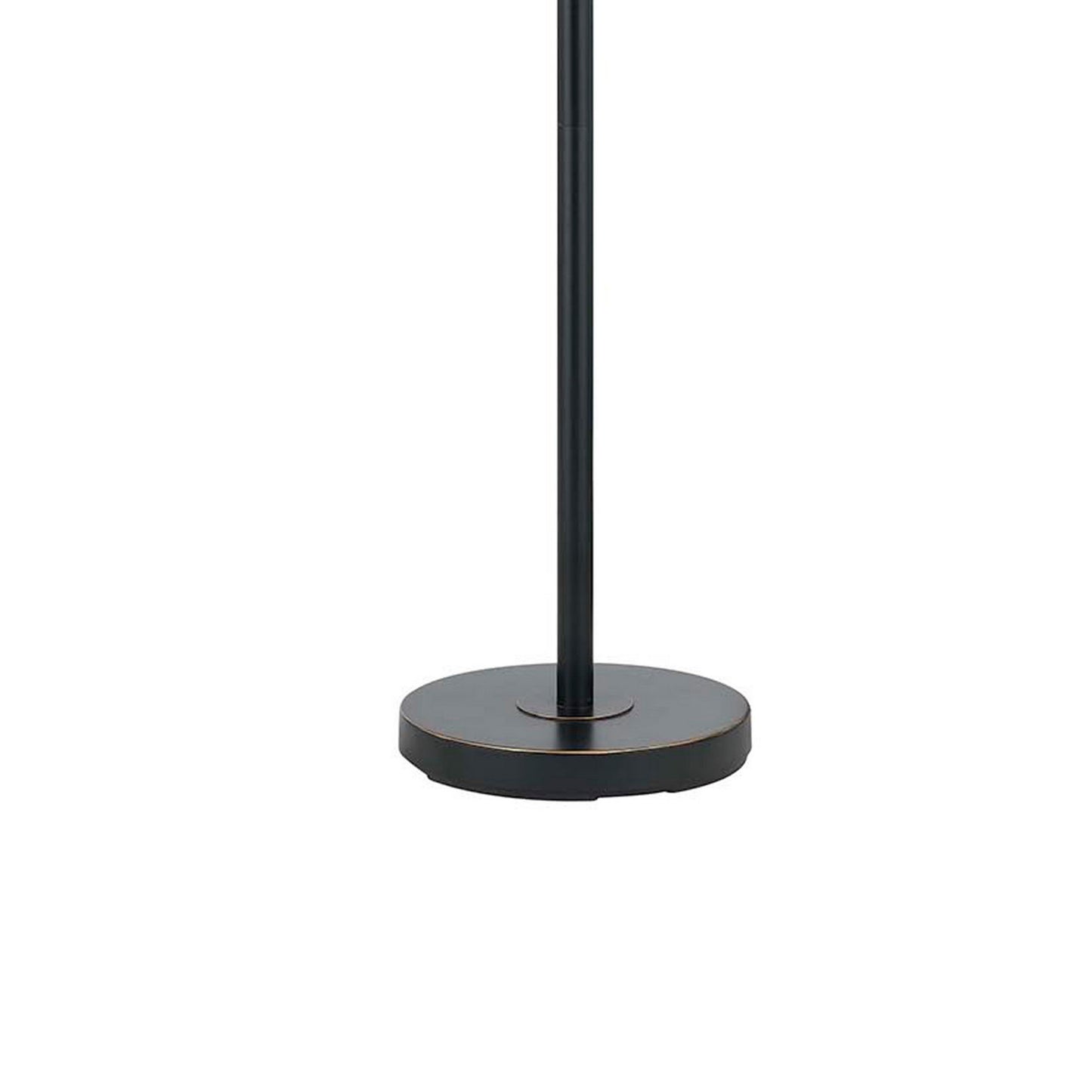80 Watt Metal Floor Lamp With Dual Gooseneck And Uno Style Shades Black