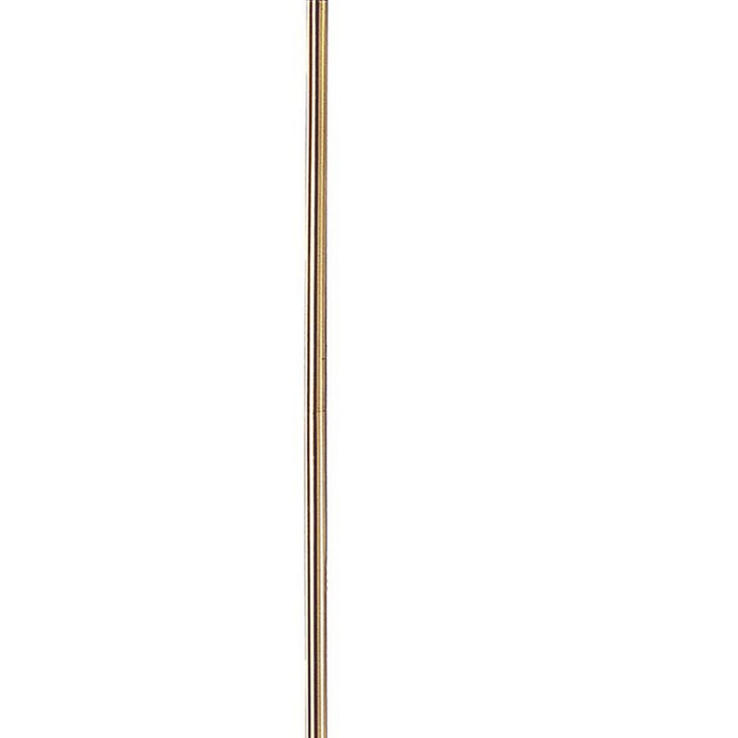 150 Watt 6 Way Metal Floor Lamp With Fabric Tapered Shade Gold