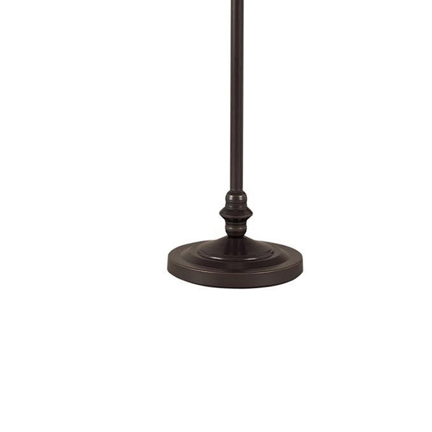 150 Watt 6 Way Metal Floor Lamp With Fabric Tapered Shade Bronze