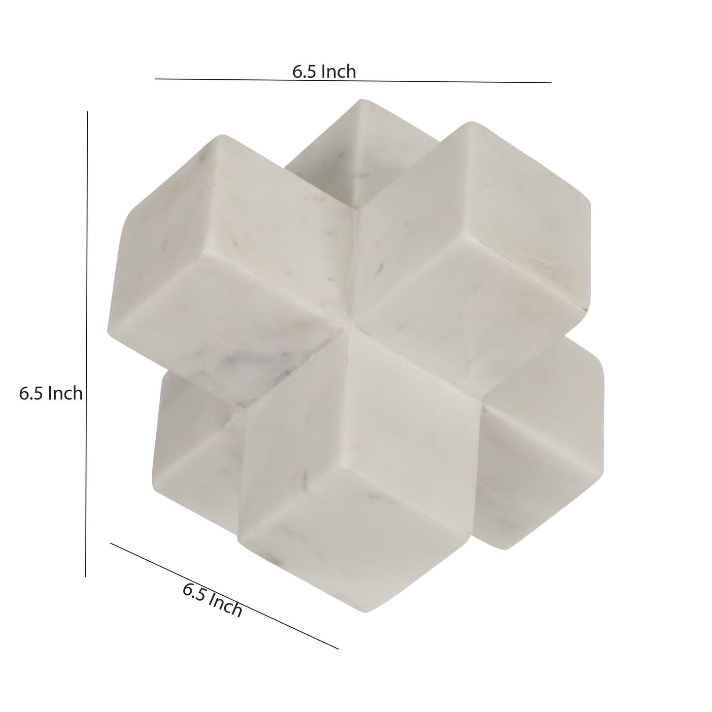 7 Inches Marble Frame Decorative Jack White
