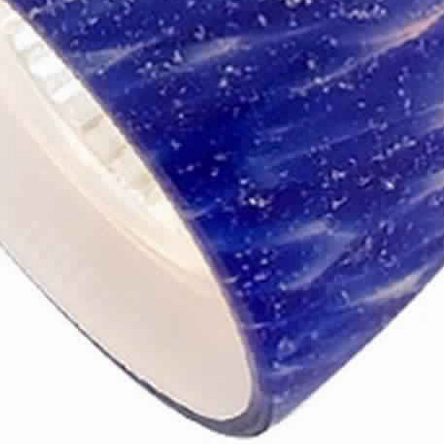 50 Watt Track Fixture with Handblown Glass Shade Silver and Blue