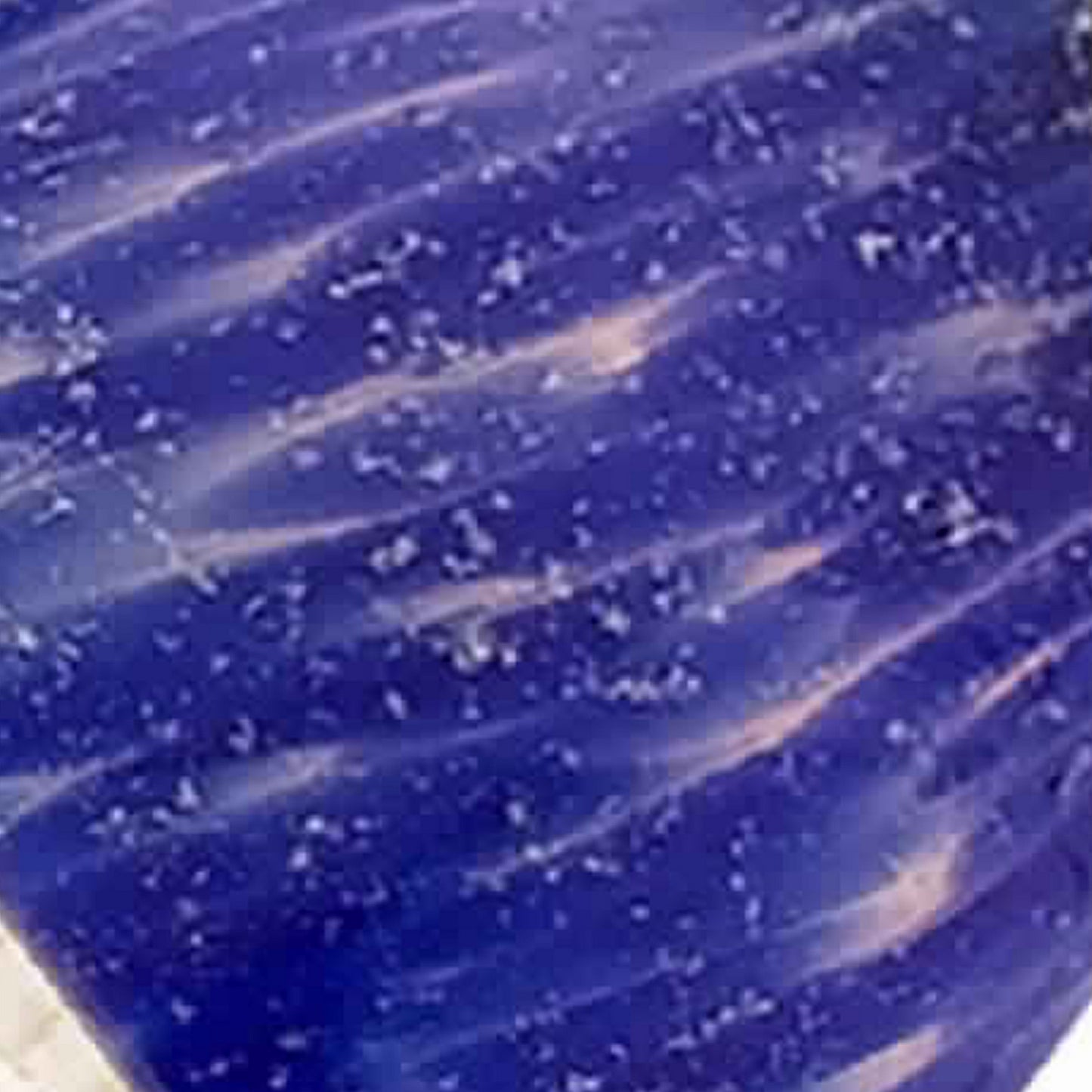 50 Watt Track Fixture with Handblown Glass Shade Silver and Blue