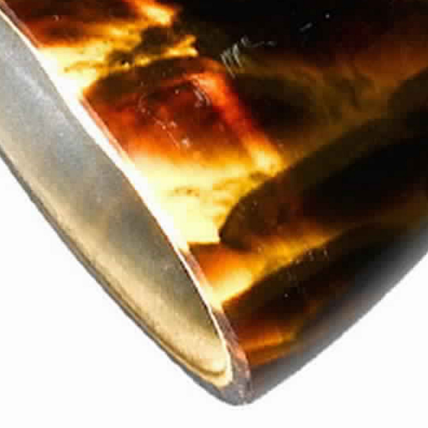 50 Watt Track Fixture with Handblown Glass Shade Silver and Brown