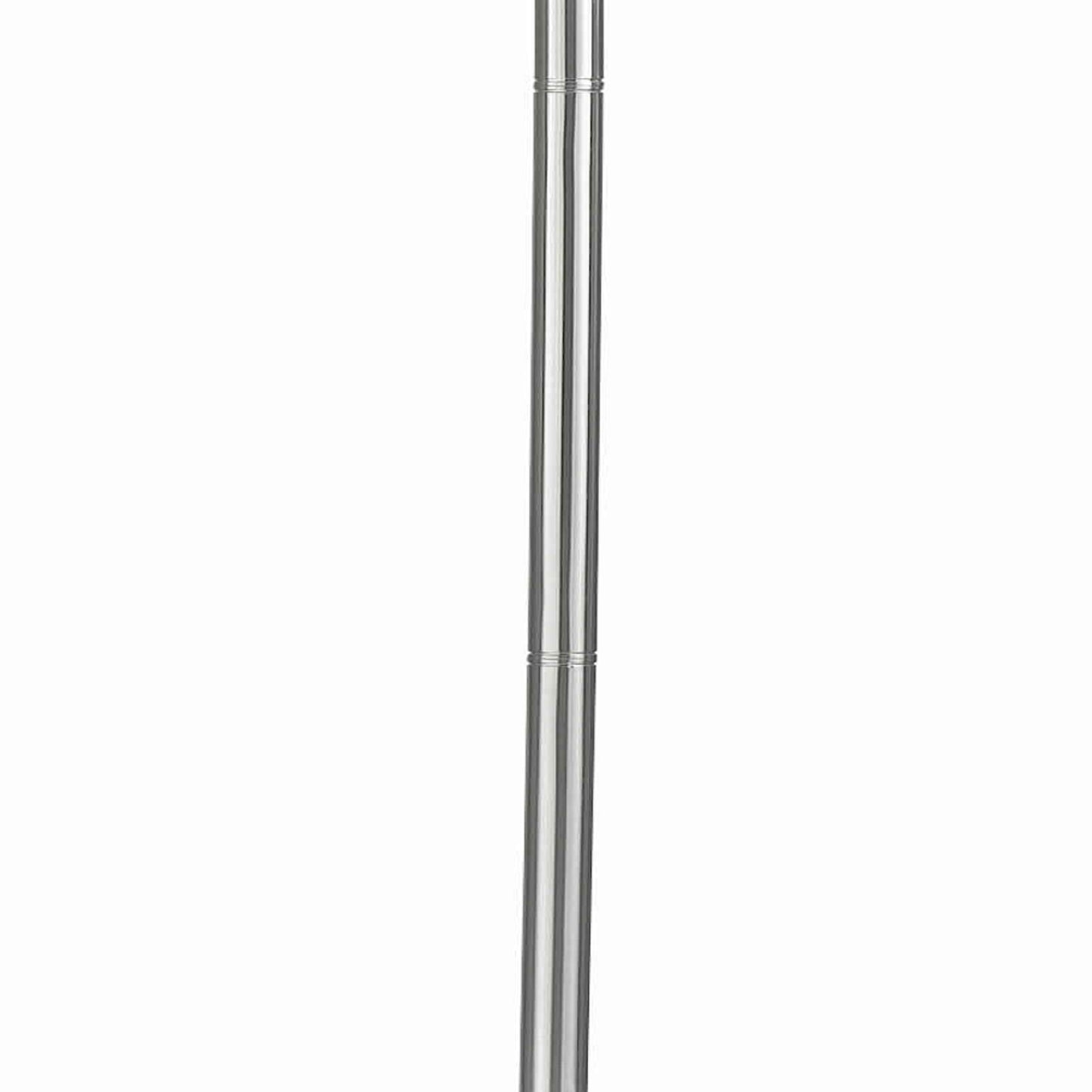 3 Way Torchiere Floor Lamp With Frosted Glass Shade And Stable Base White