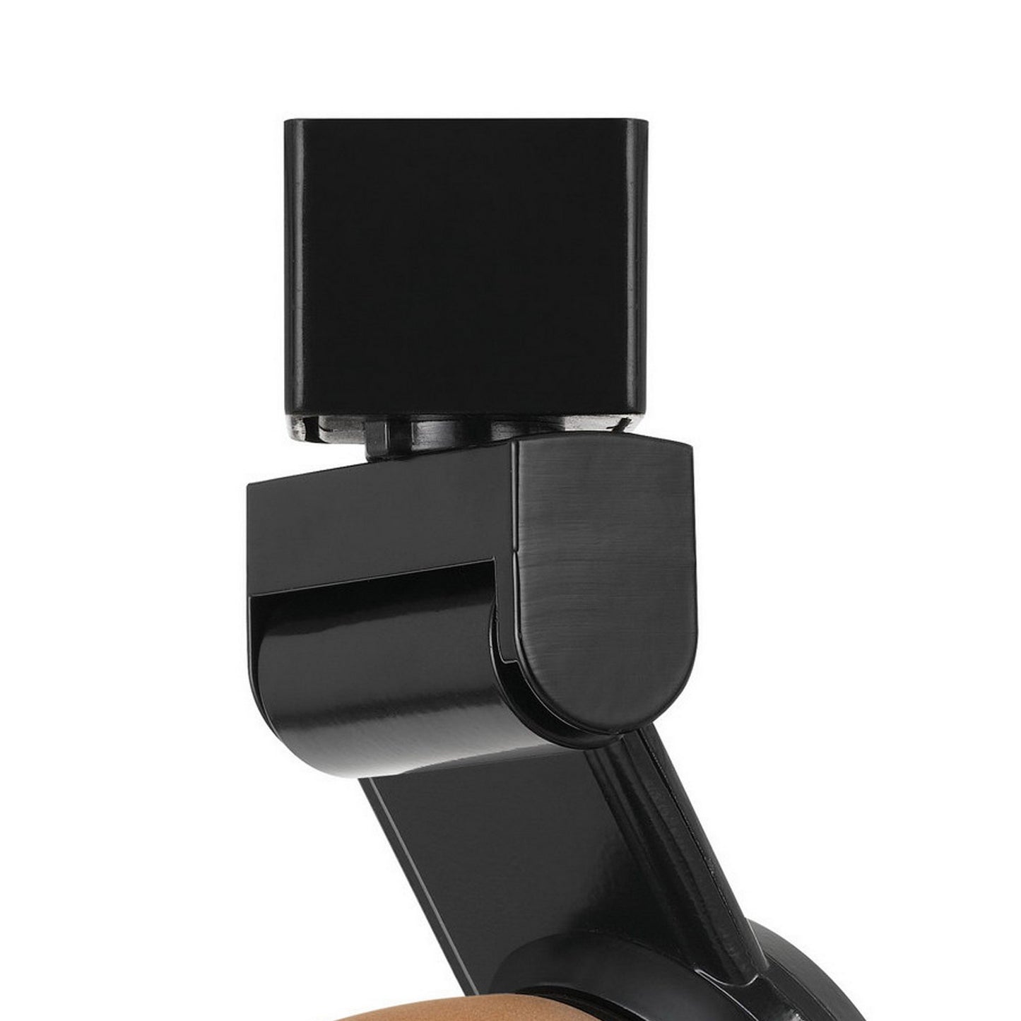 12W Integrated LED Track Fixture with Polycarbonate Head Black and Orange