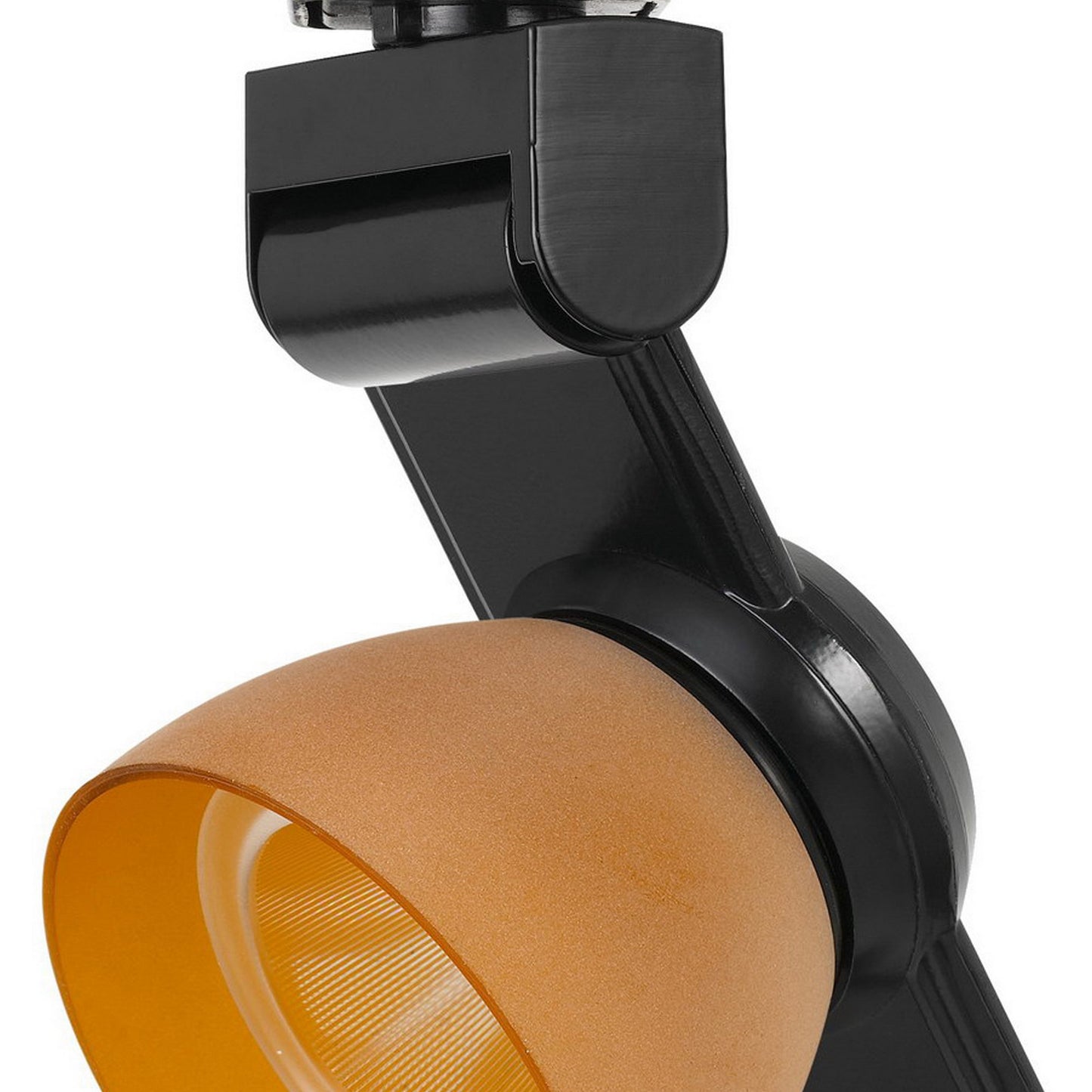 12W Integrated LED Track Fixture with Polycarbonate Head Black and Orange