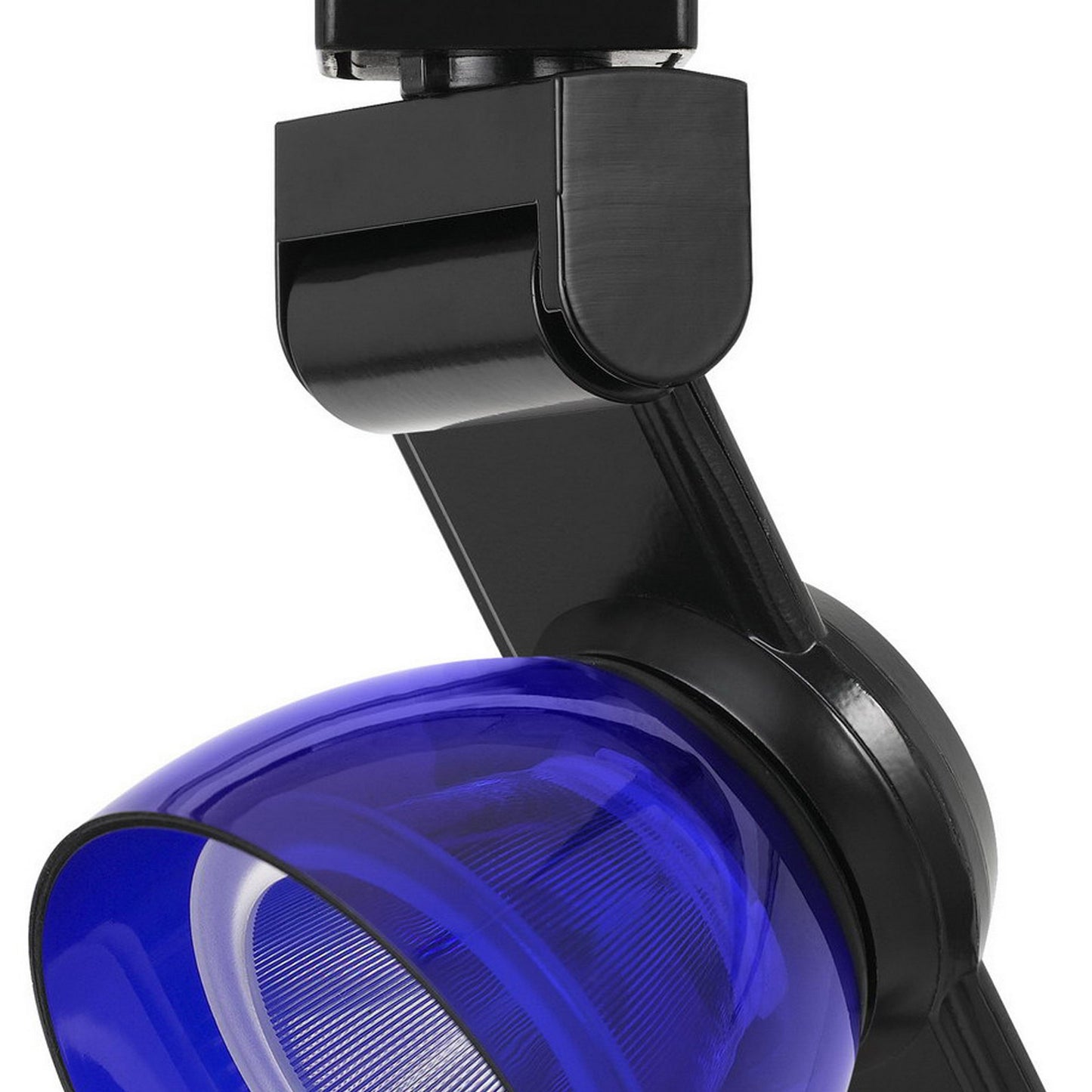 12W Integrated LED Track Fixture with Polycarbonate Head Black and Blue