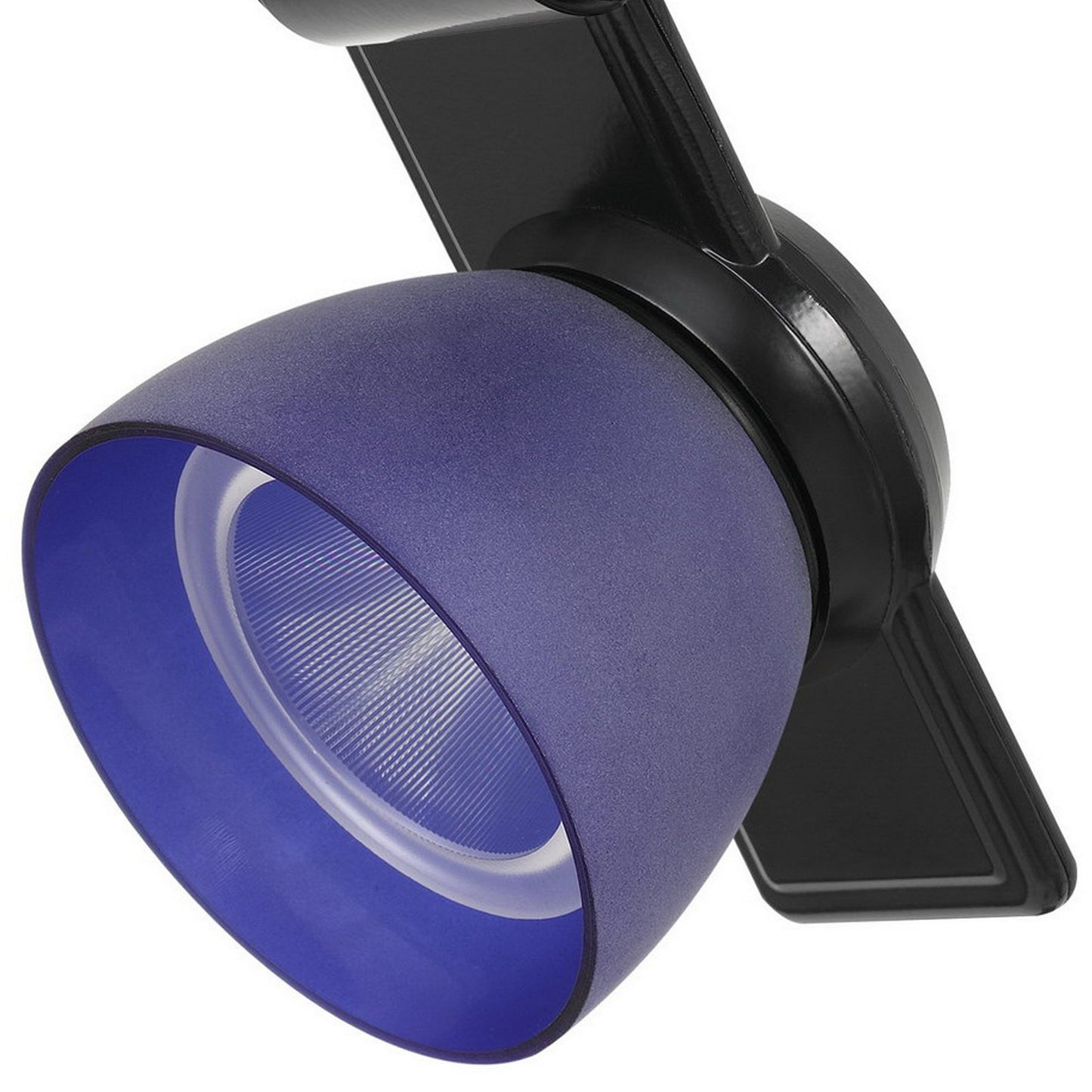 12W Integrated Metal and Polycarbonate LED Track Fixture Black and Blue