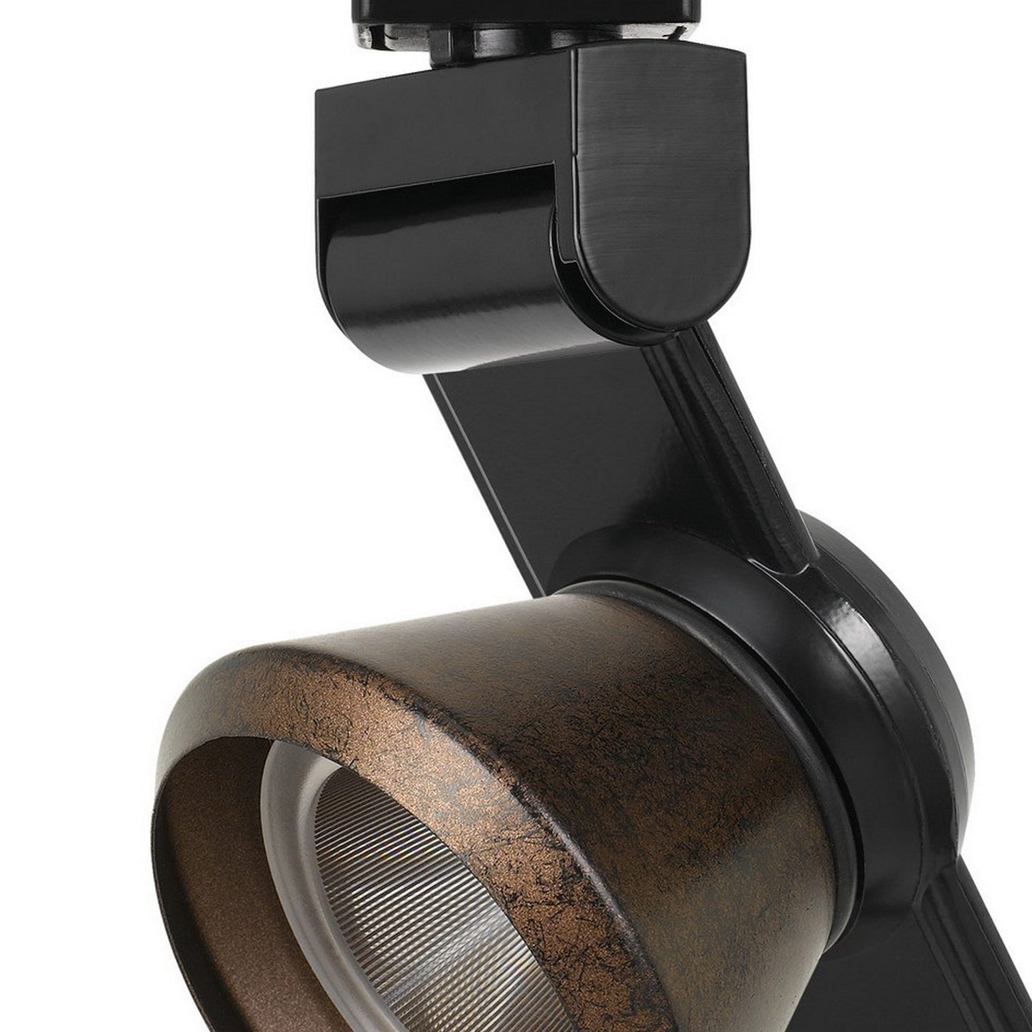 12W Integrated LED Metal Track Fixture with Cone Head Black and Bronze