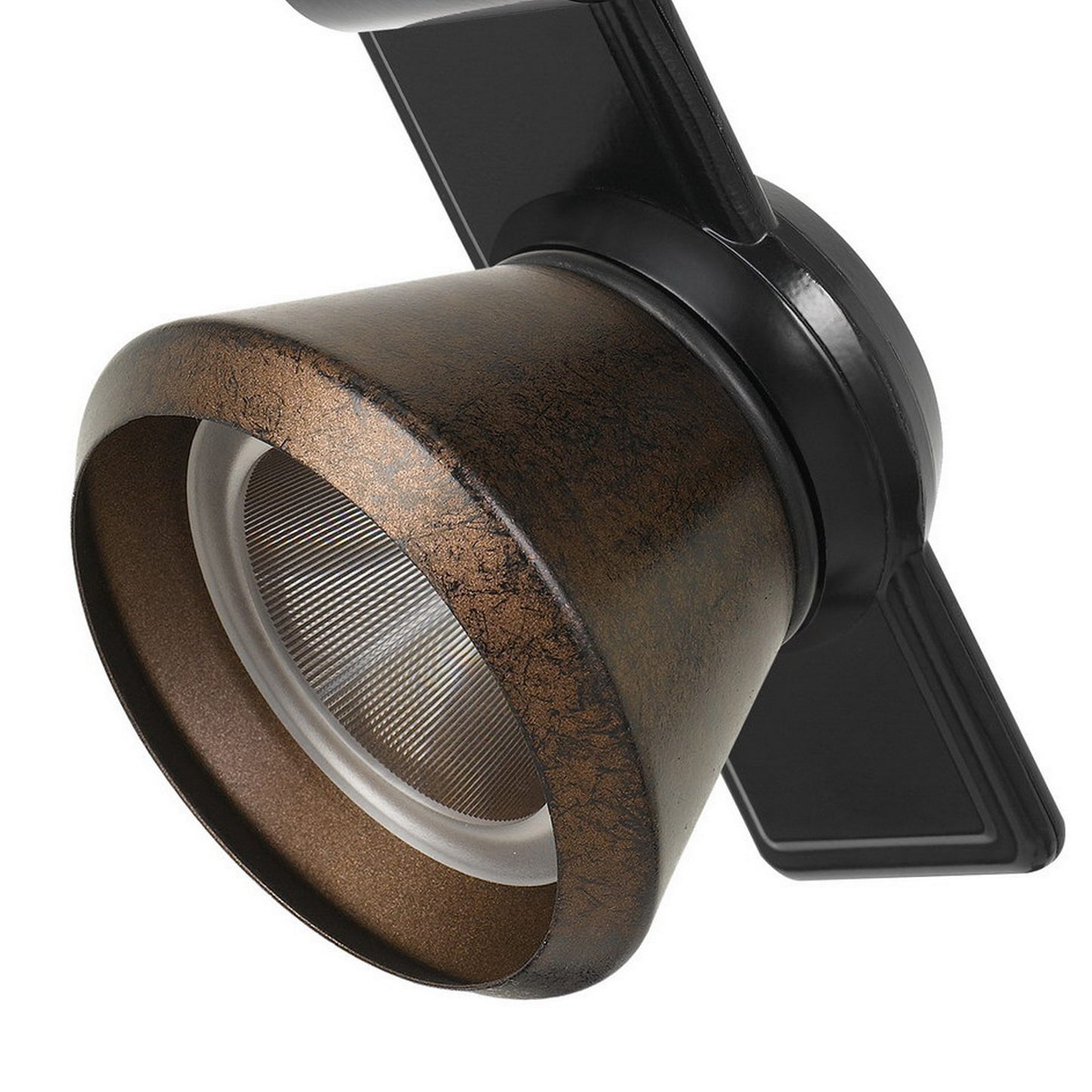 12W Integrated LED Metal Track Fixture with Cone Head Black and Bronze