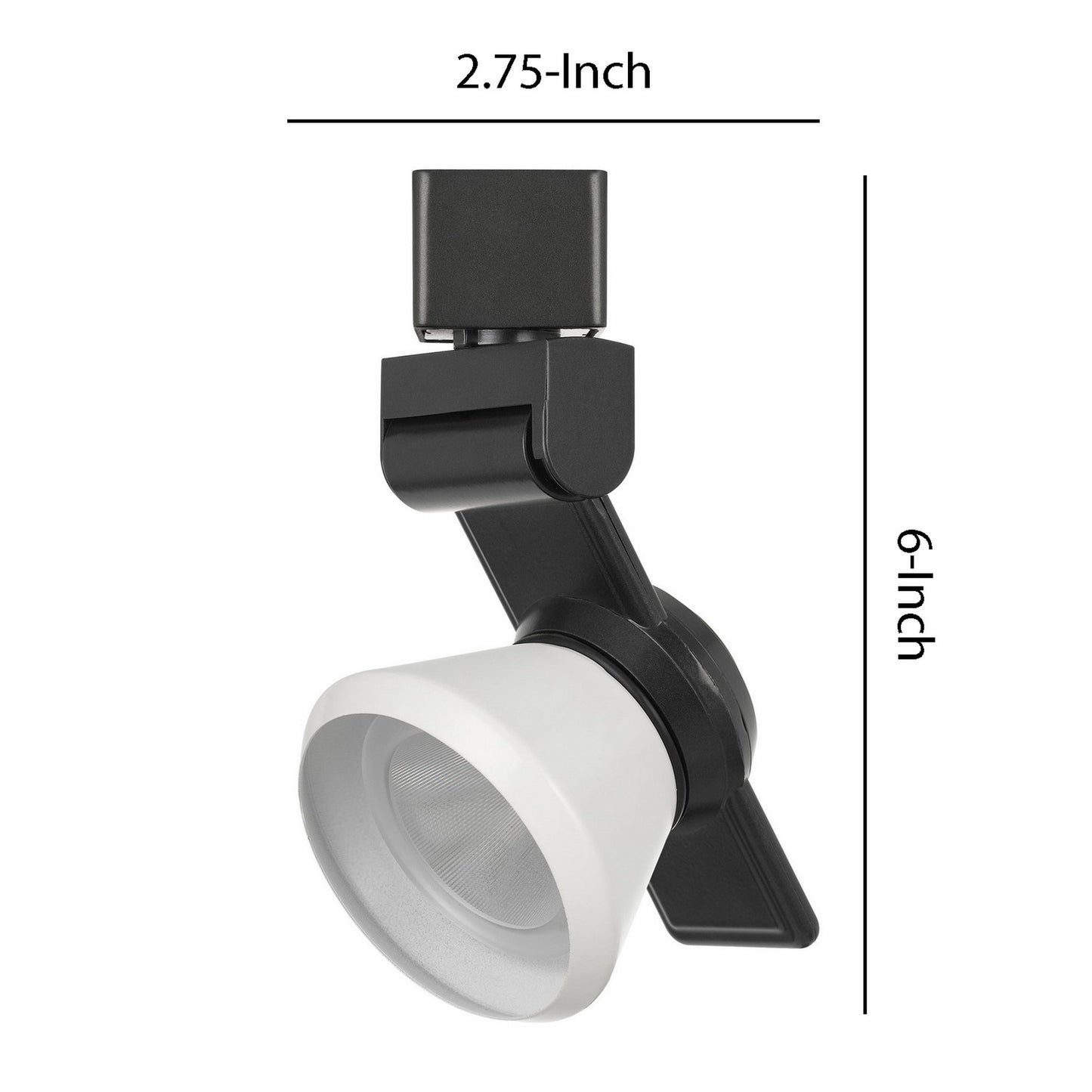 12W Integrated LED Metal Track Fixture with Cone Head Black and White