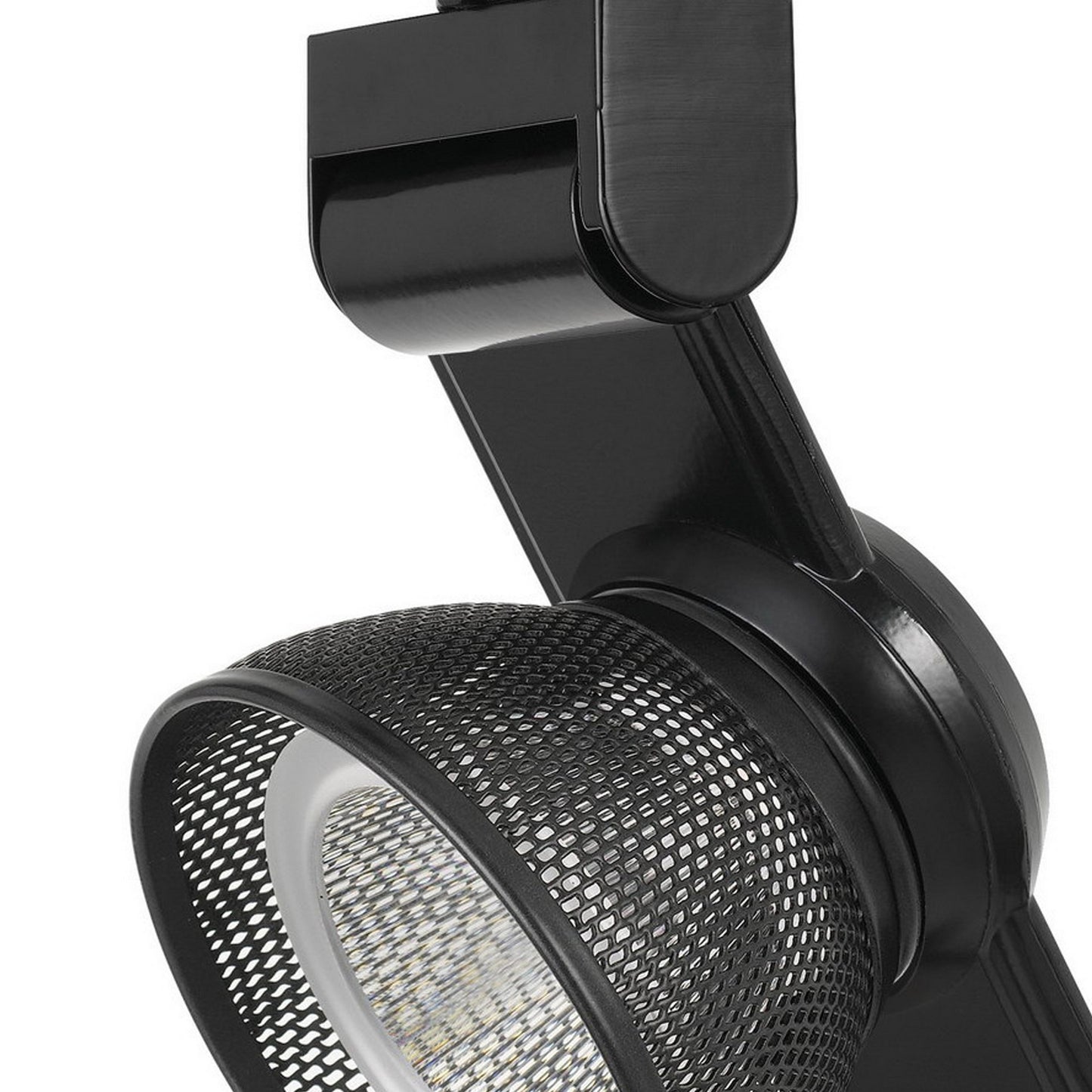 12W Integrated LED Metal Track Fixture with Mesh Head Dark Black