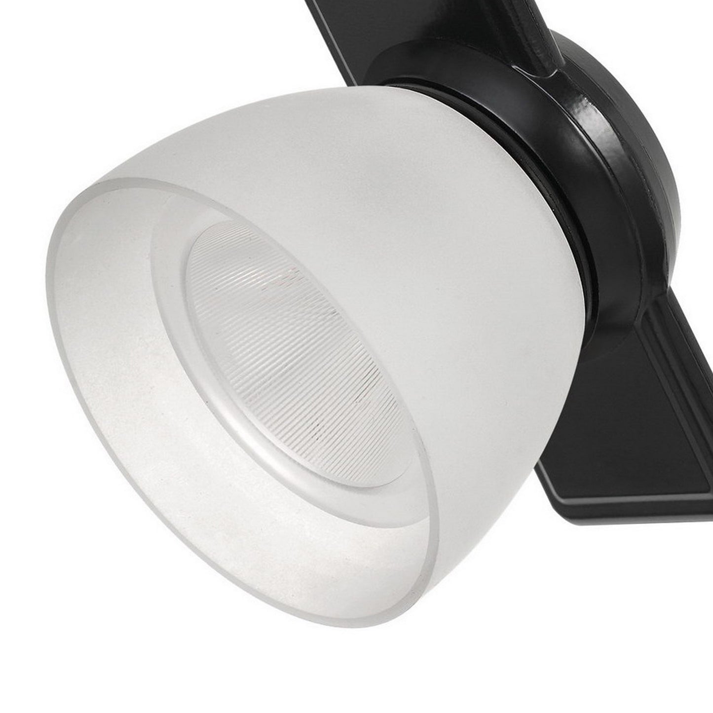 12W Integrated LED Track Fixture with Polycarbonate Head Black and White