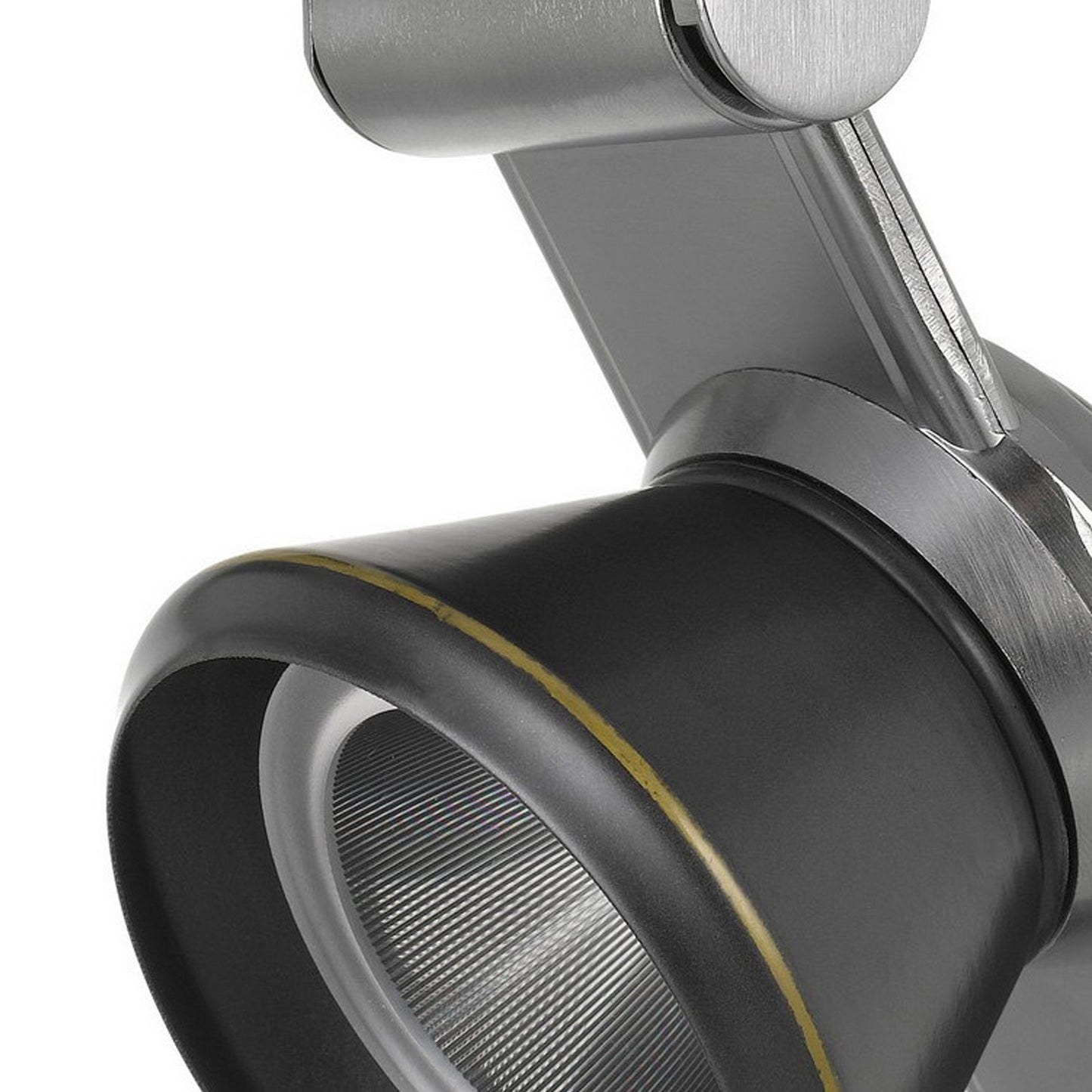 12W Integrated LED Metal Track Fixture with Cone Head Silver and Black