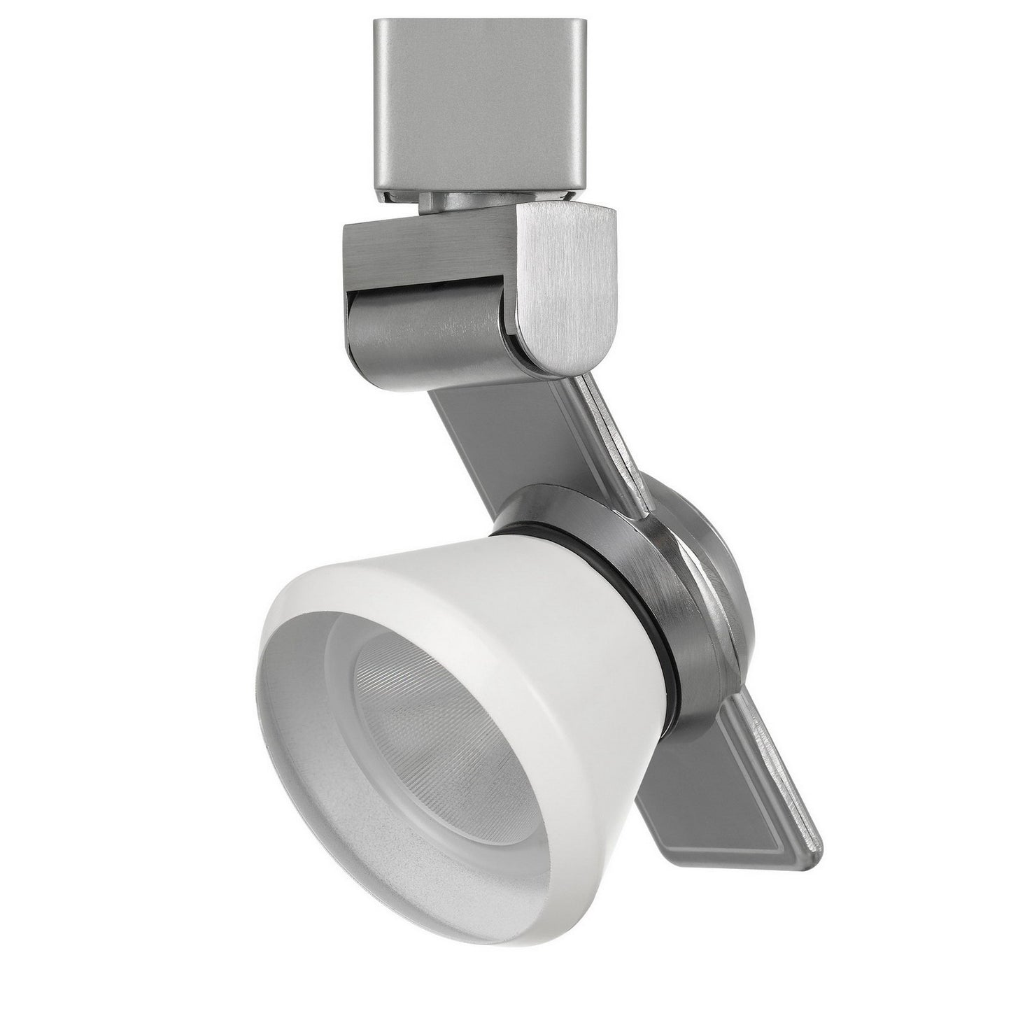 12W Integrated LED Metal Track Fixture with Cone Head Silver and White