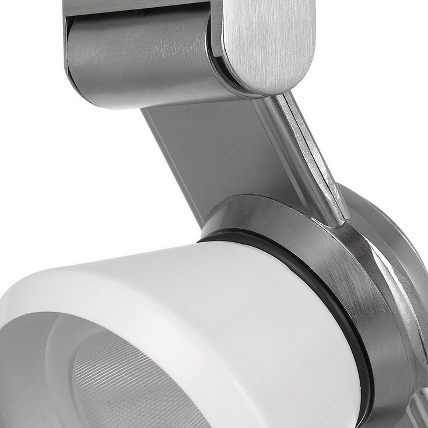 12W Integrated LED Metal Track Fixture with Cone Head Silver and White