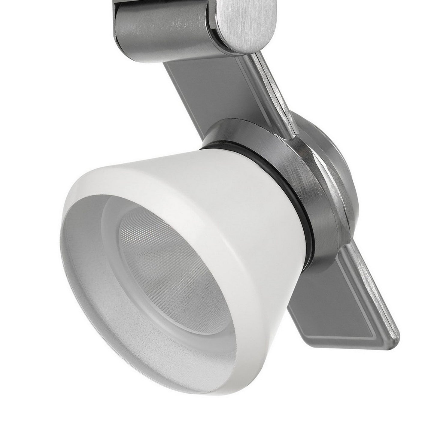 12W Integrated LED Metal Track Fixture with Cone Head Silver and White
