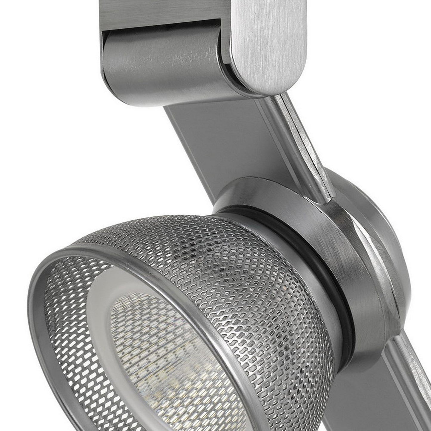 12W Integrated LED Metal Track Fixture with Mesh Head Silver