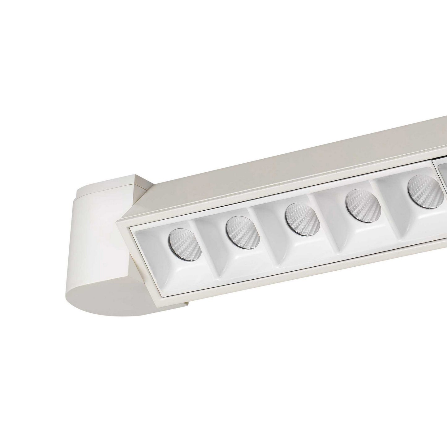 20 W Integrated LED Linear Design Track Fixture with Dimmer Feature White