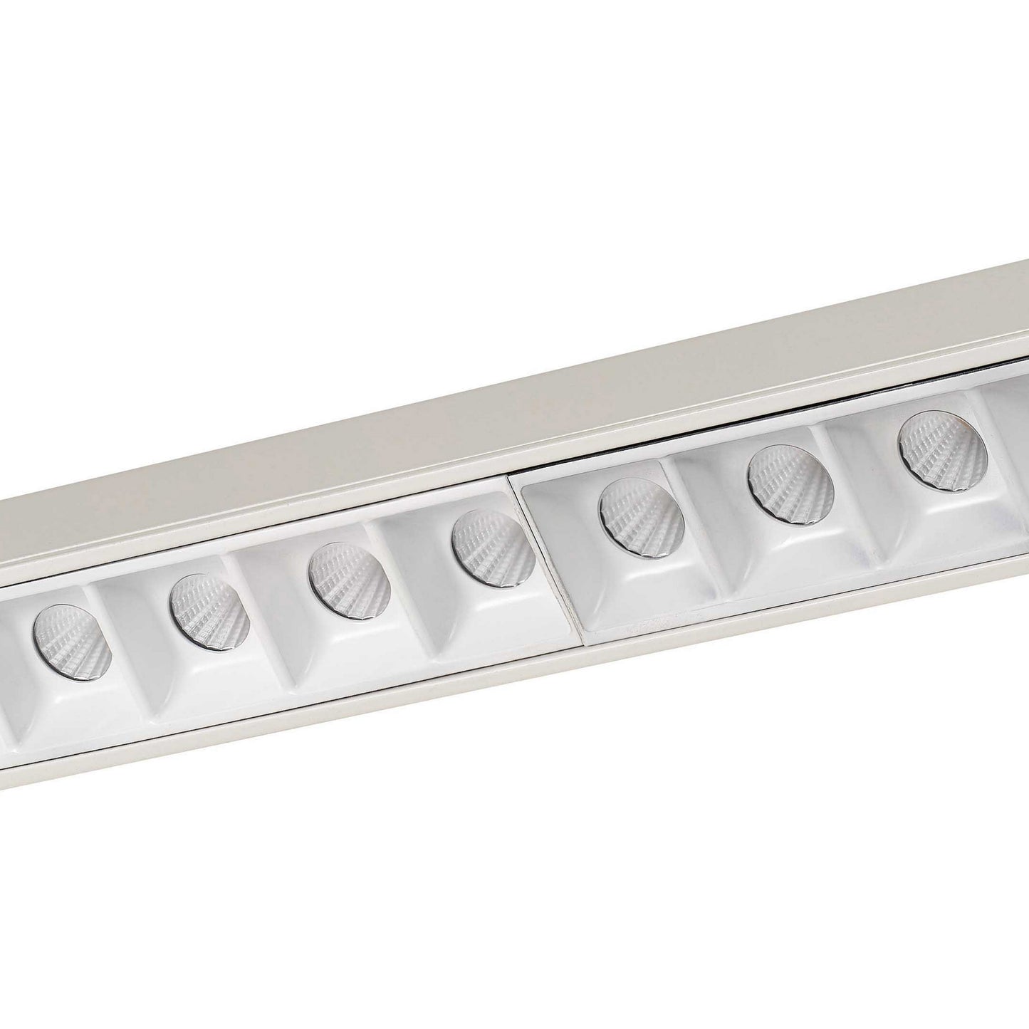 20 W Integrated LED Linear Design Track Fixture with Dimmer Feature White
