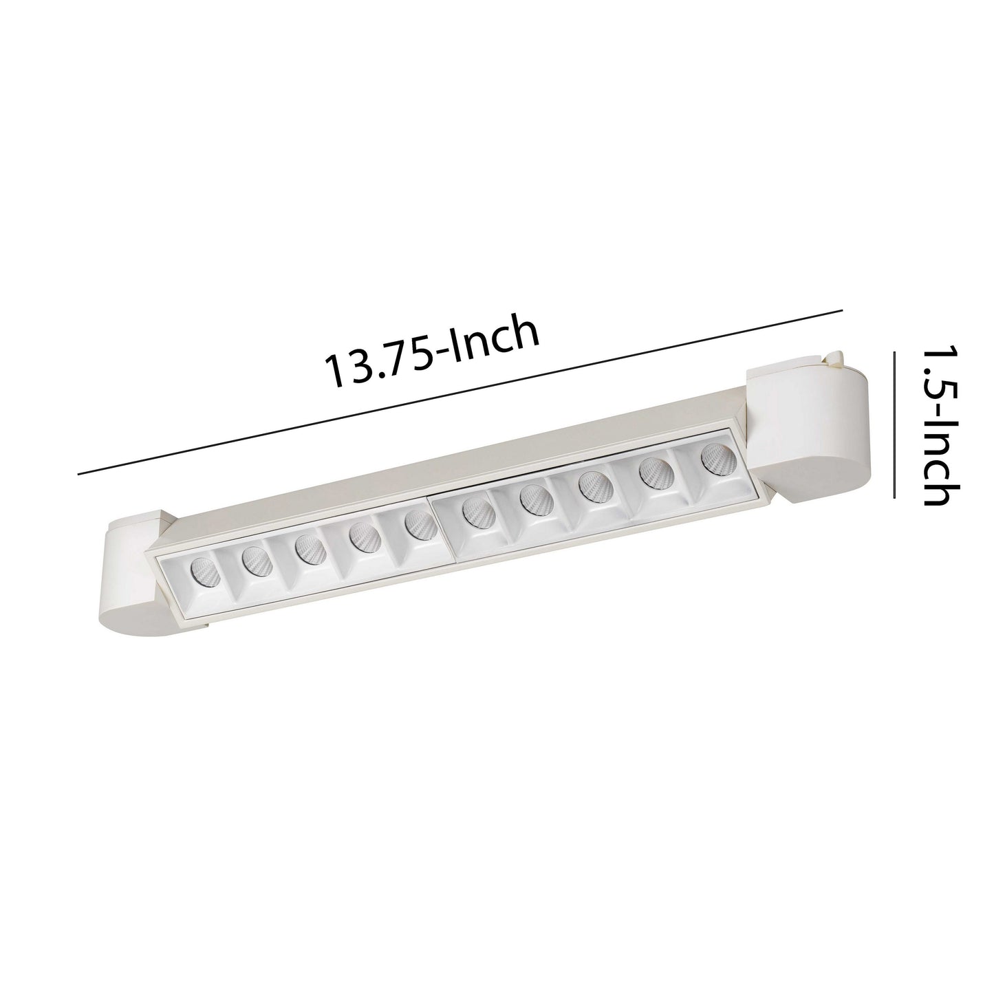 20 W Integrated LED Linear Design Track Fixture with Dimmer Feature White