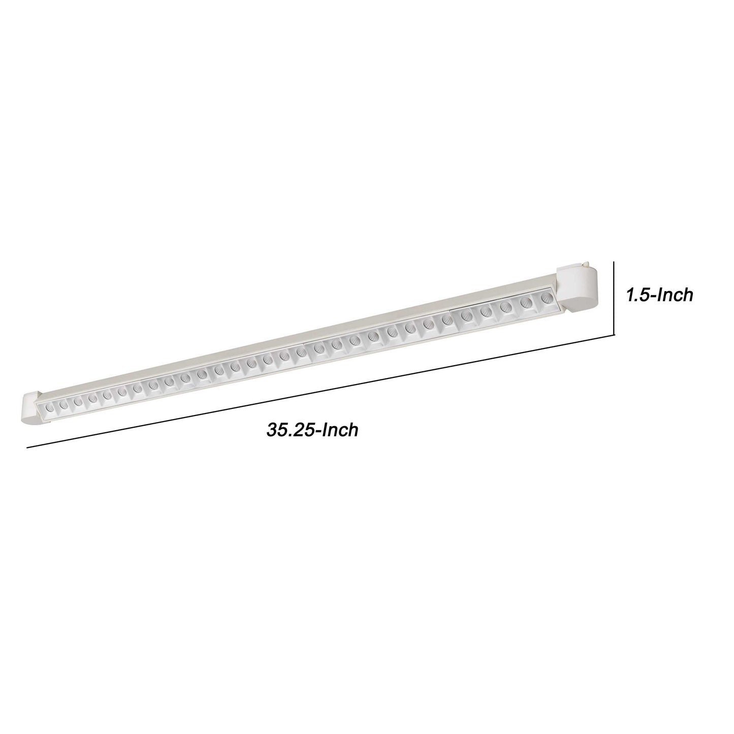 60 W Integrated LED Metal Track Fixture with Linear Design White