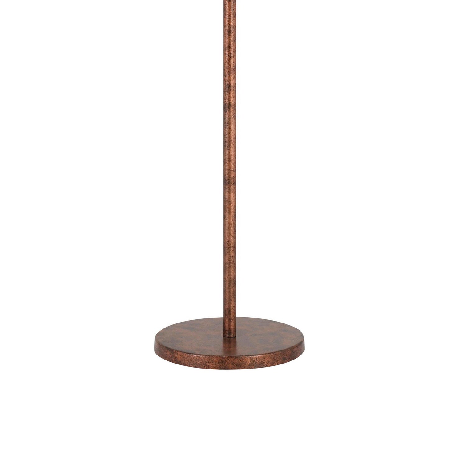 Metal Body Floor Lamp With 2 Adjustable Arms And Metal Shades Bronze