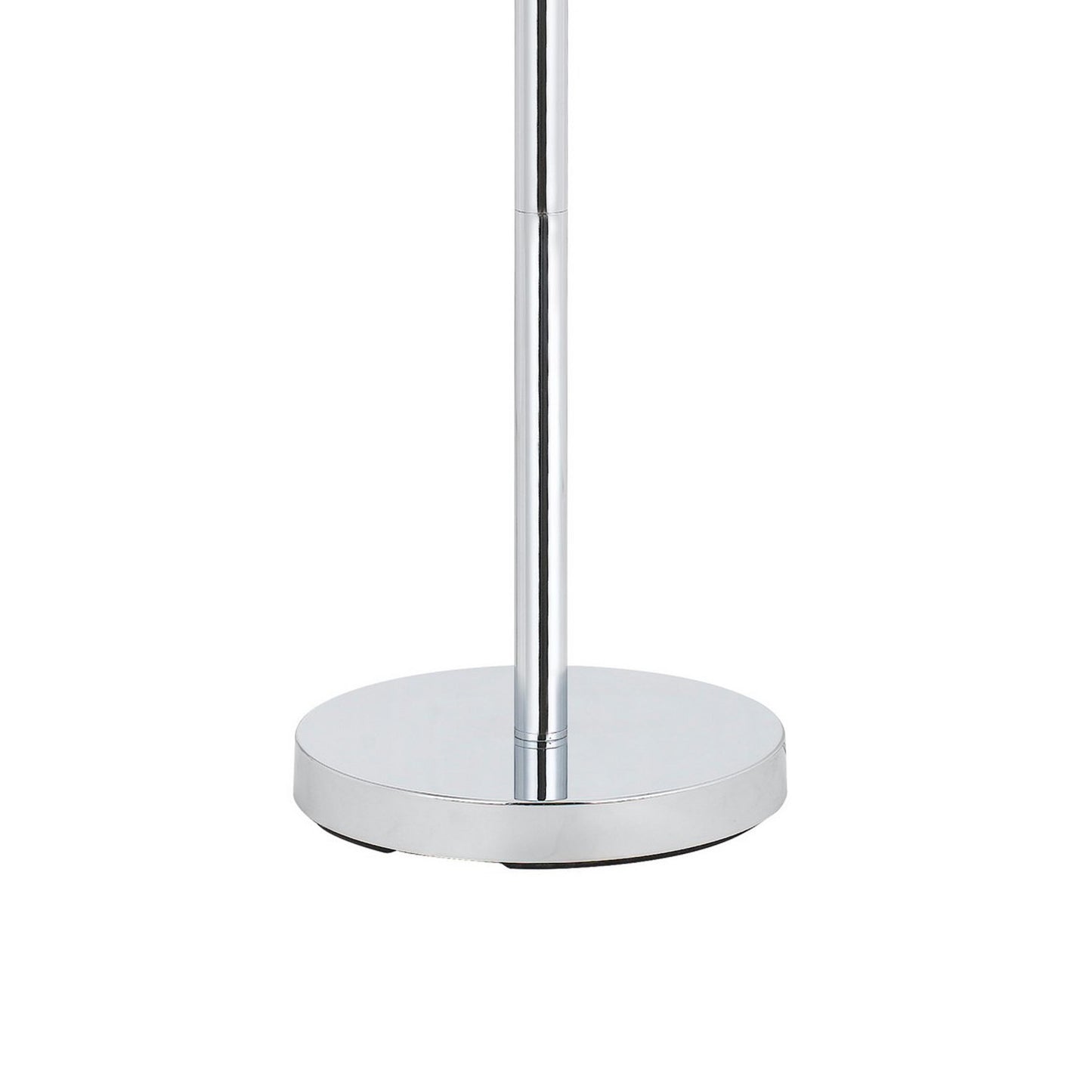 Metal Floor Lamp With Corkscrew Design Stalk Support And Drum Shade Silver