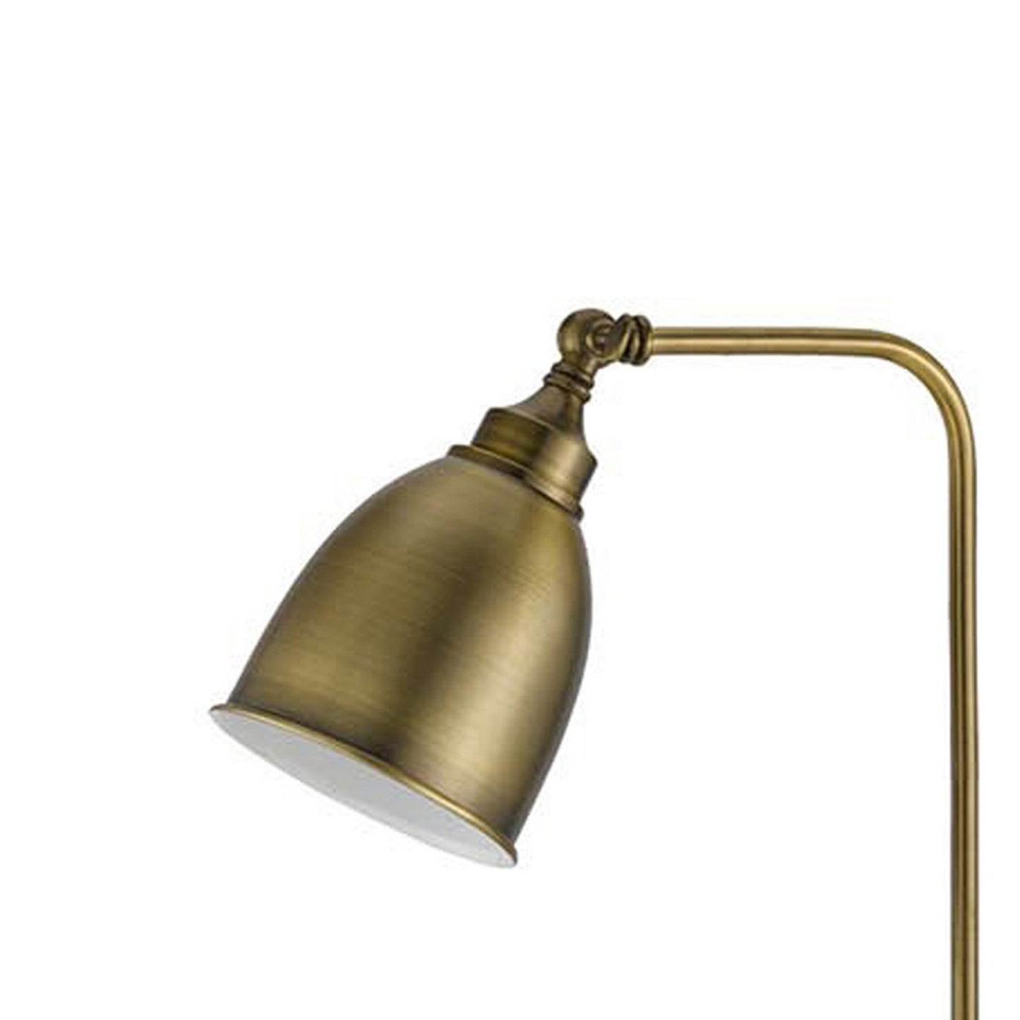 Metal Round 62" Floor Lamp With Adjustable Pole Antique Bronze
