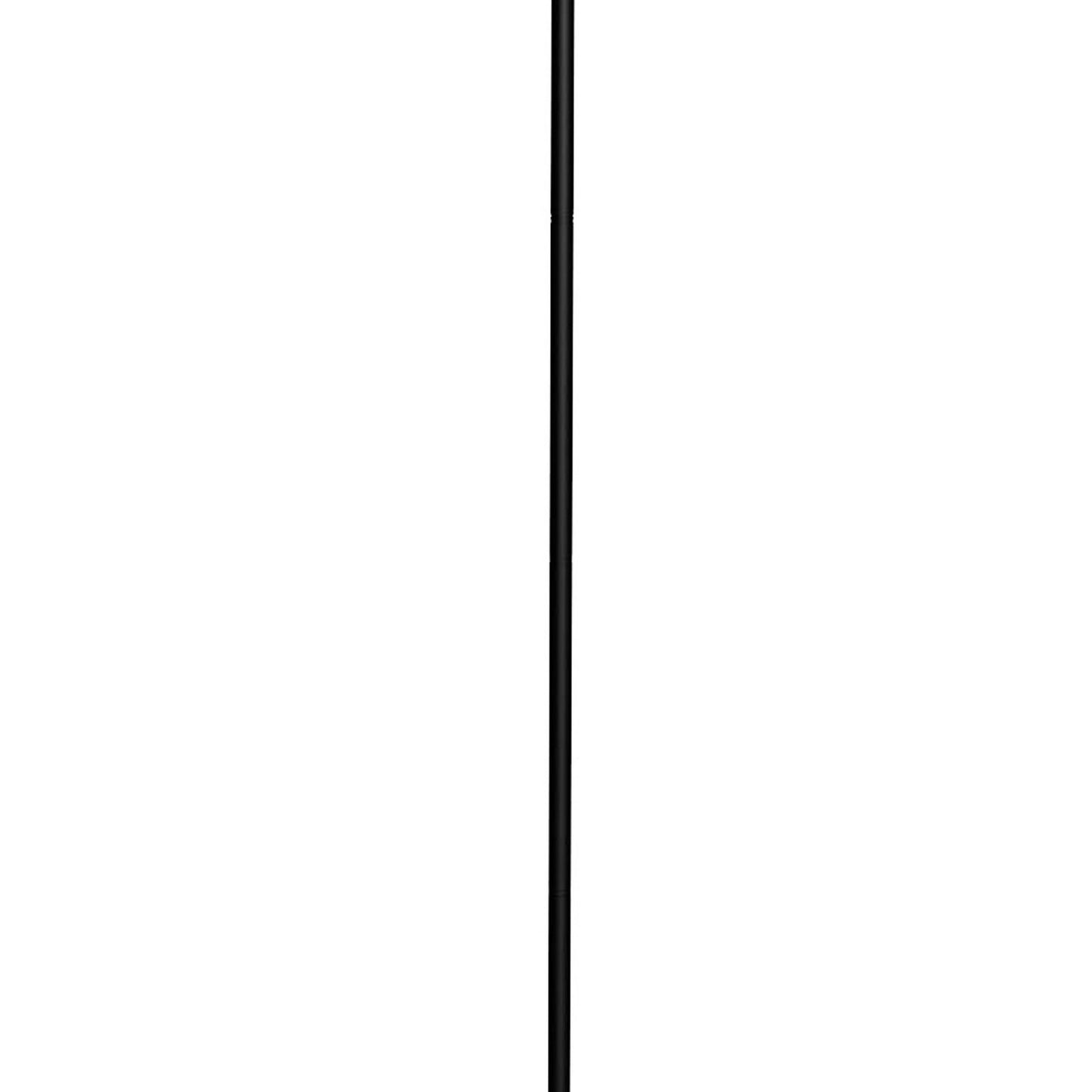 70 Inch Metal 3 Way Torchiere Floor Lamp Frosted Glass Black And White