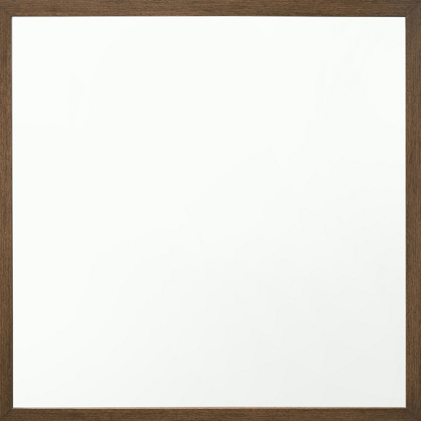 Transitional Style Wooden Frame Mirror With Grain Details Brown