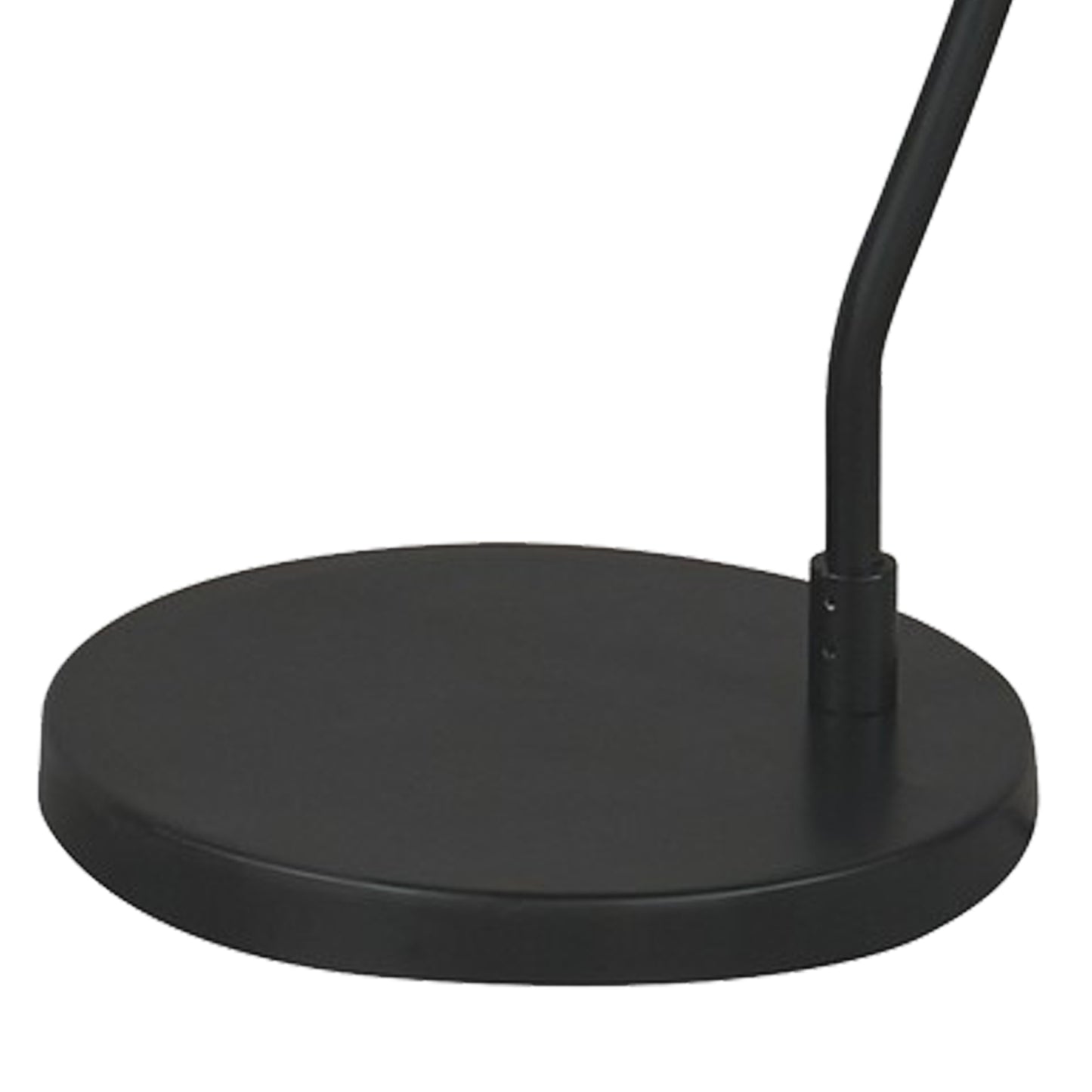 Metal Frame Floor Lamp With Adjustable Shade Black