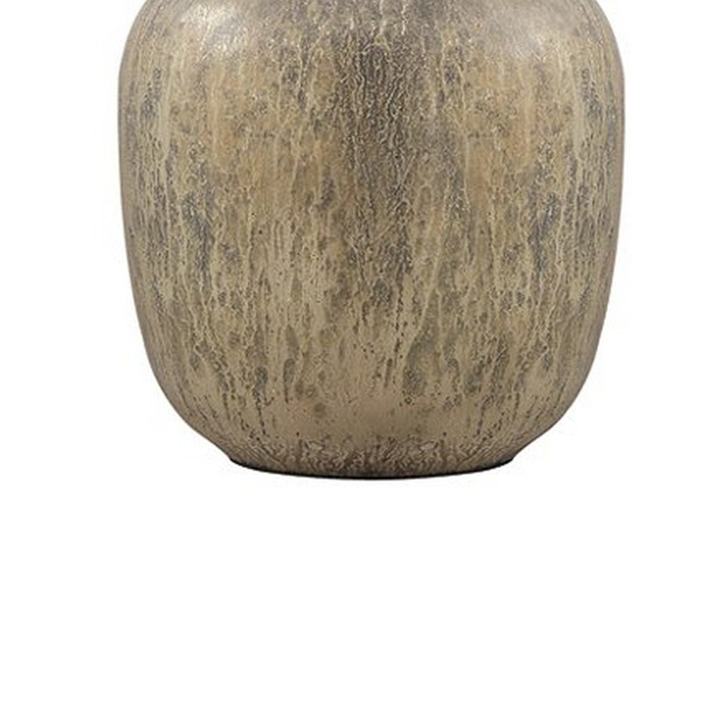 Mercury Glass Table Lamp with Drum Shade Gold and Beige