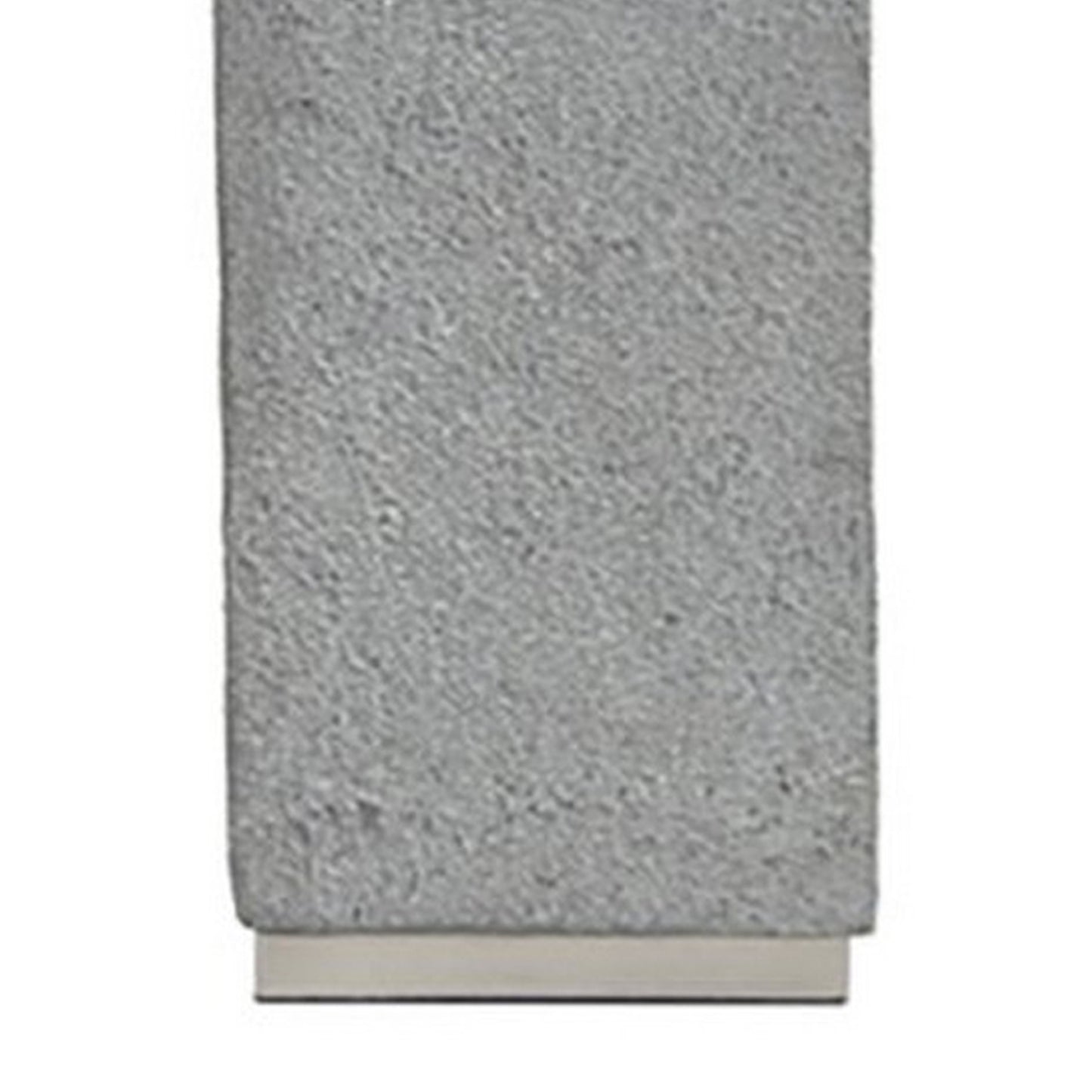 Resin Table Lamp with Faux Concrete Finish and Hardback Shade Set of 2 Gray