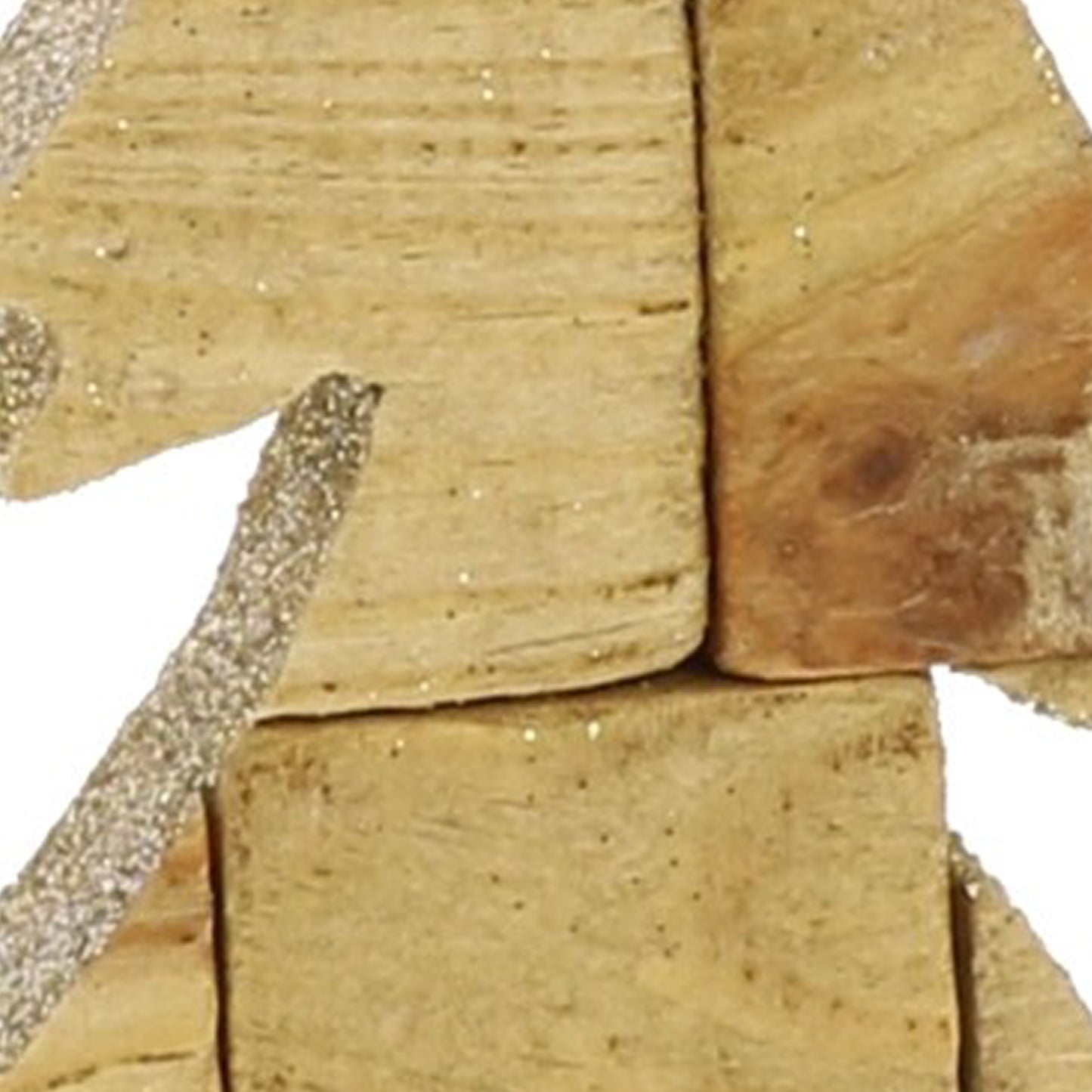 Wooden Pine Tree Design Accent Decor Small Brown