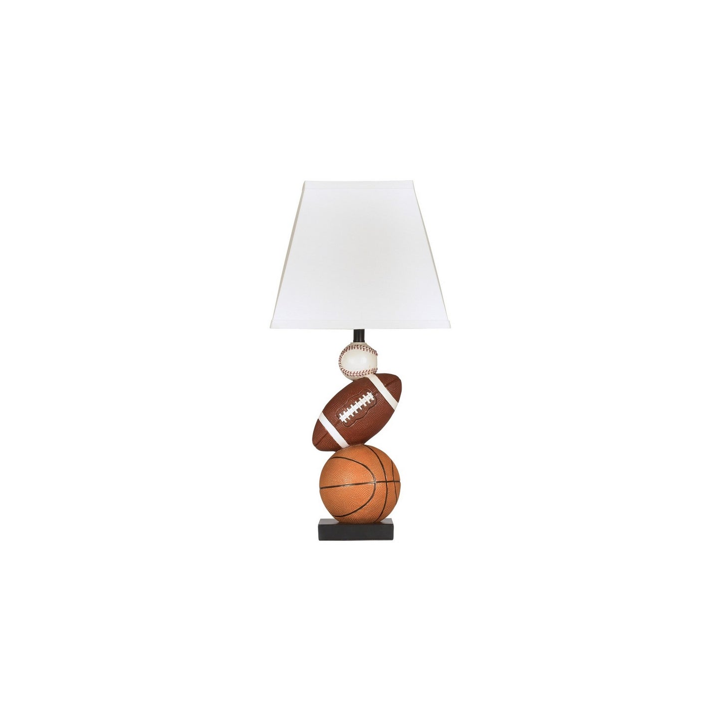 Sports Themed Polyresin Frame Table Lamp Multicolor