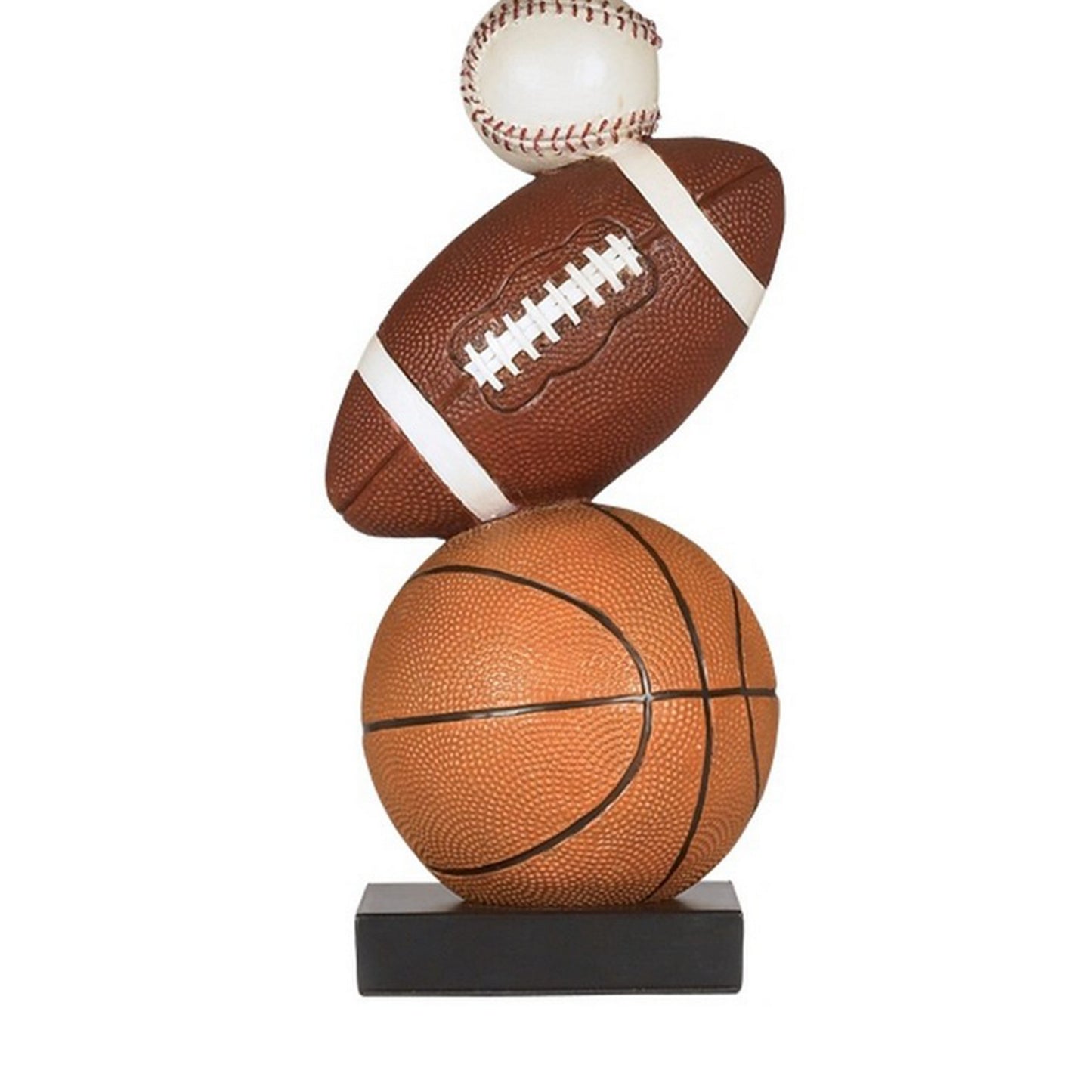 Sports Themed Polyresin Frame Table Lamp Multicolor