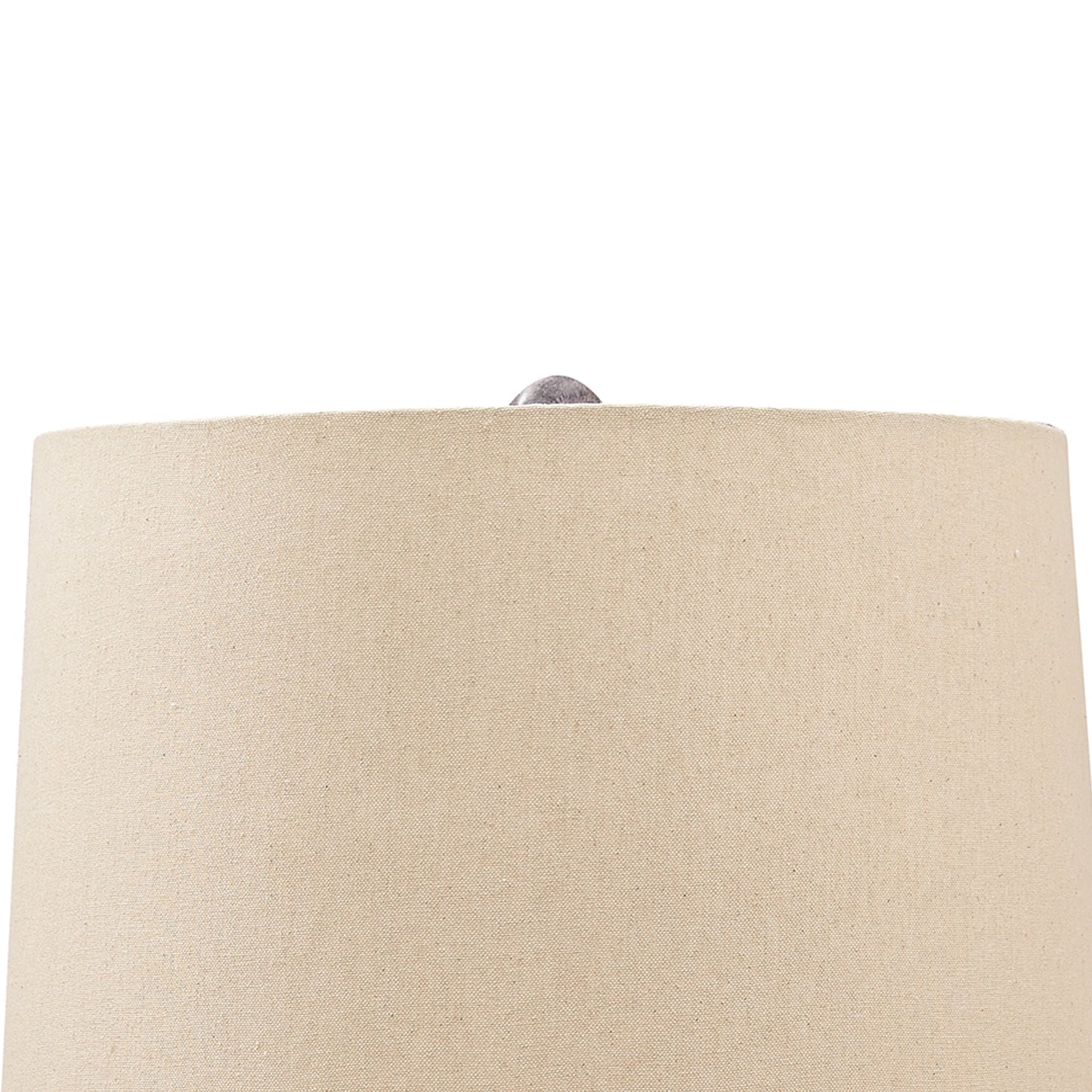 Metal Table Lamp with Urn Shape Base Brown