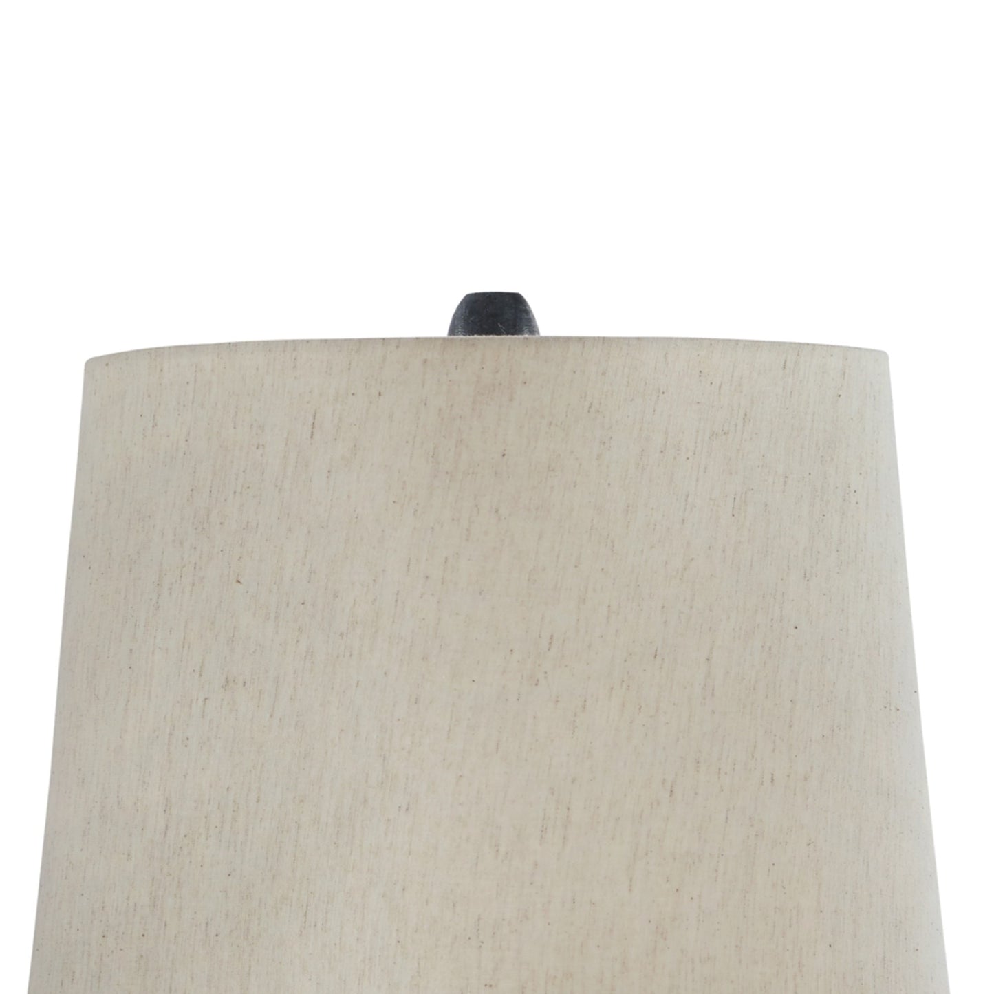 Drum Shade Table Lamp with Metal Curved Design Base Blue