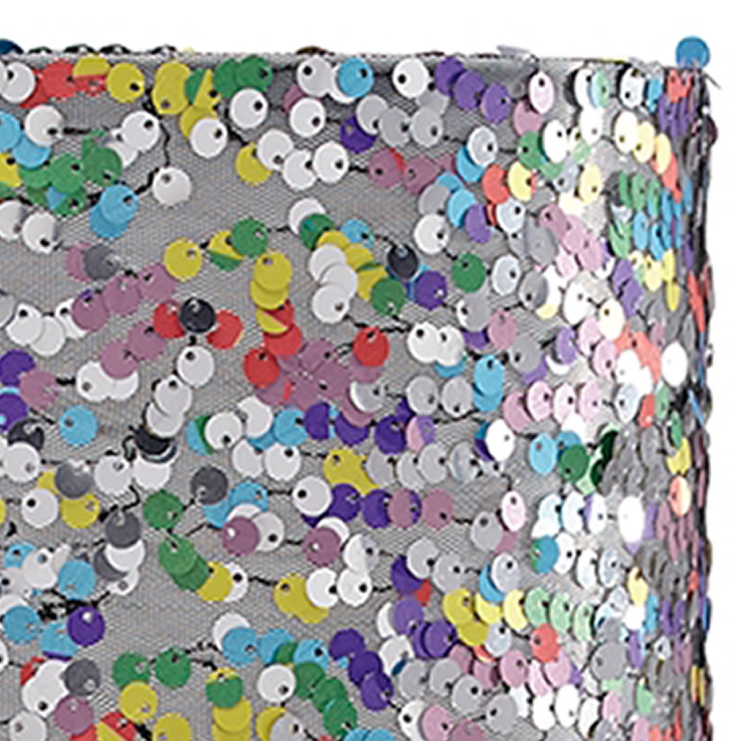 Metal Table Lamp with Sequined Shade Multicolor