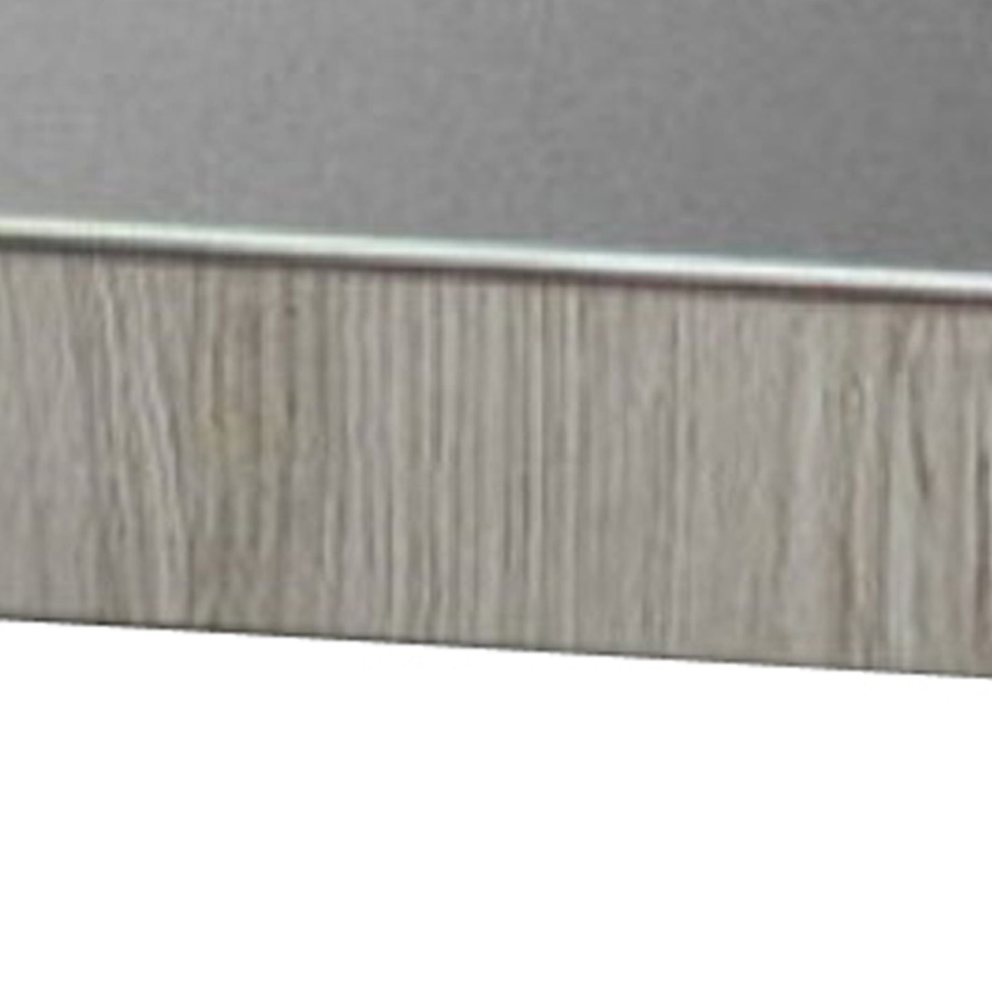 Dual Tone Wall Mirror With Wooden Frame Black And Gray