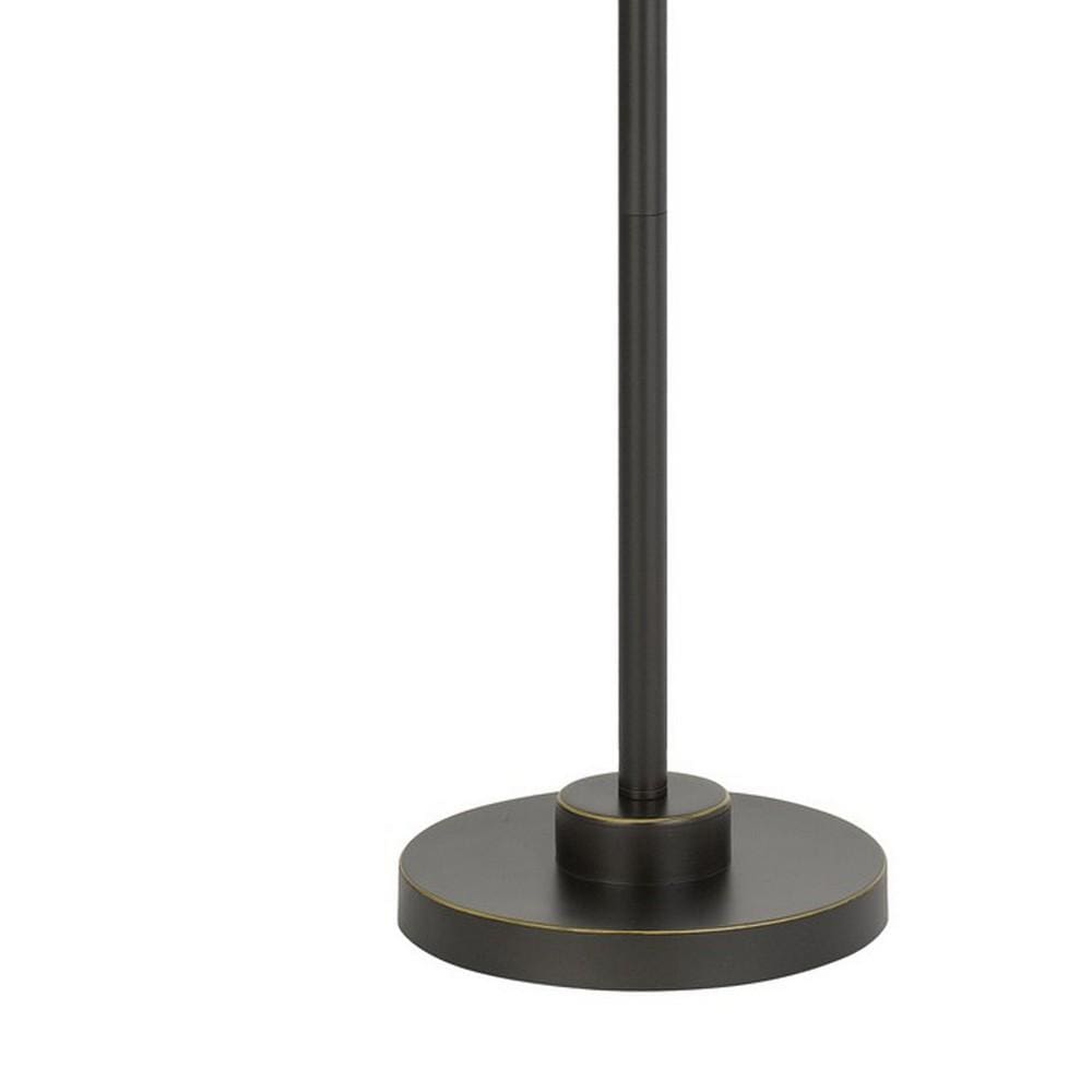 Metal 3 Piece Table Lamp Set with Tapered Drum Shade Dark Bronze