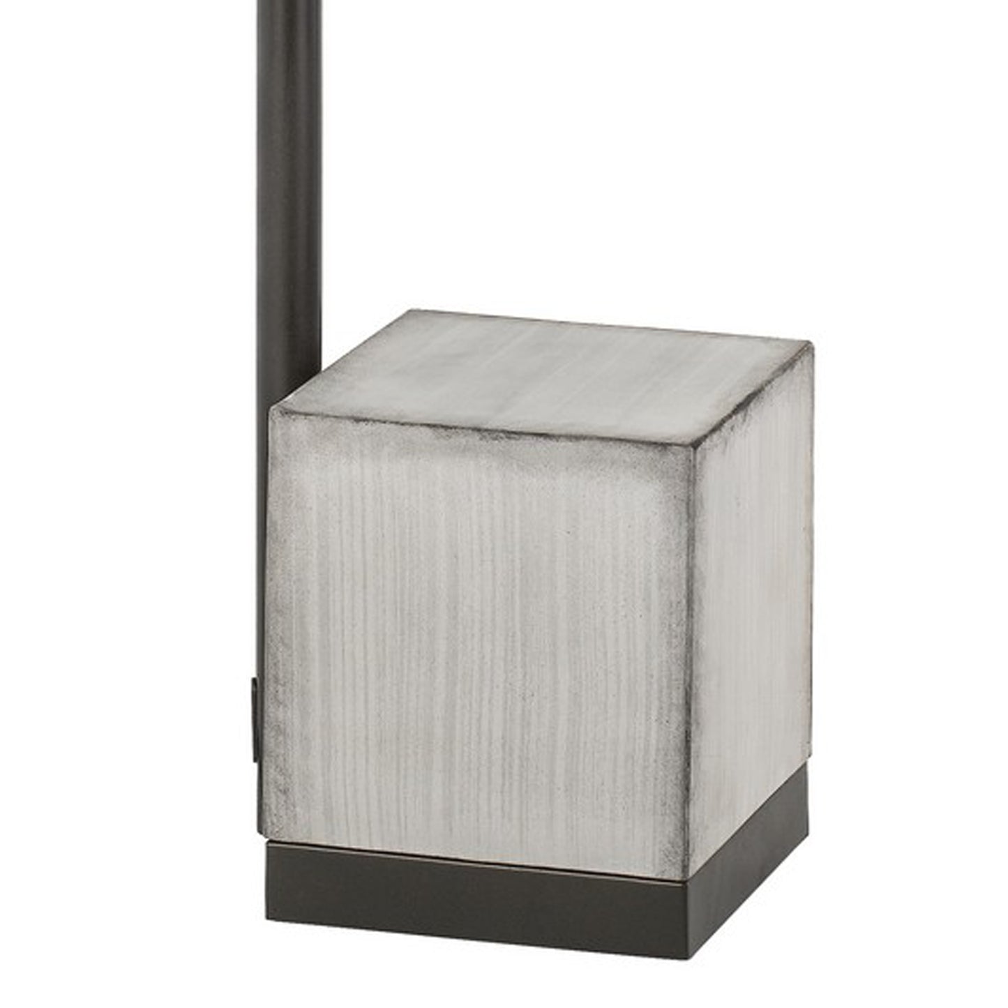 Downbridge Design Floor Lamp With Cement Block Base Bronze