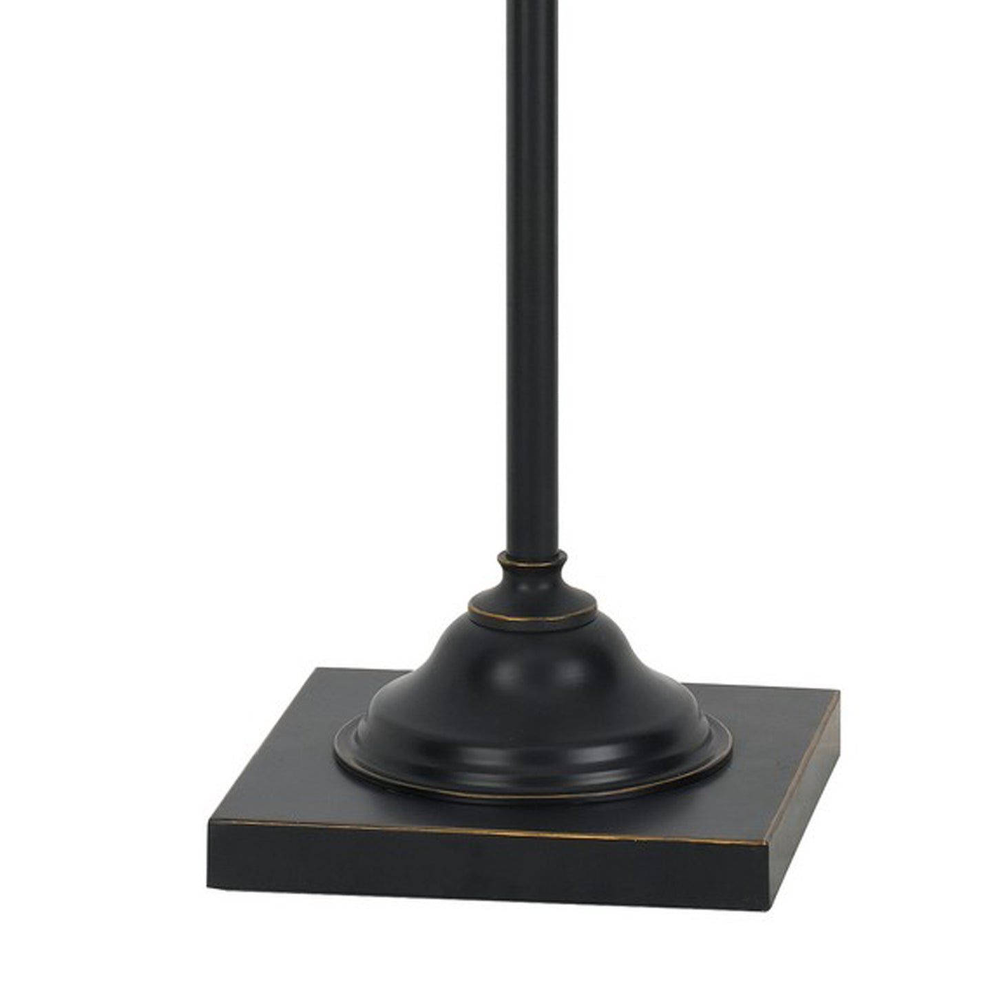 60 Inch Metal Downbridge Design Floor Lamp With Caged Shade Dark Bronze