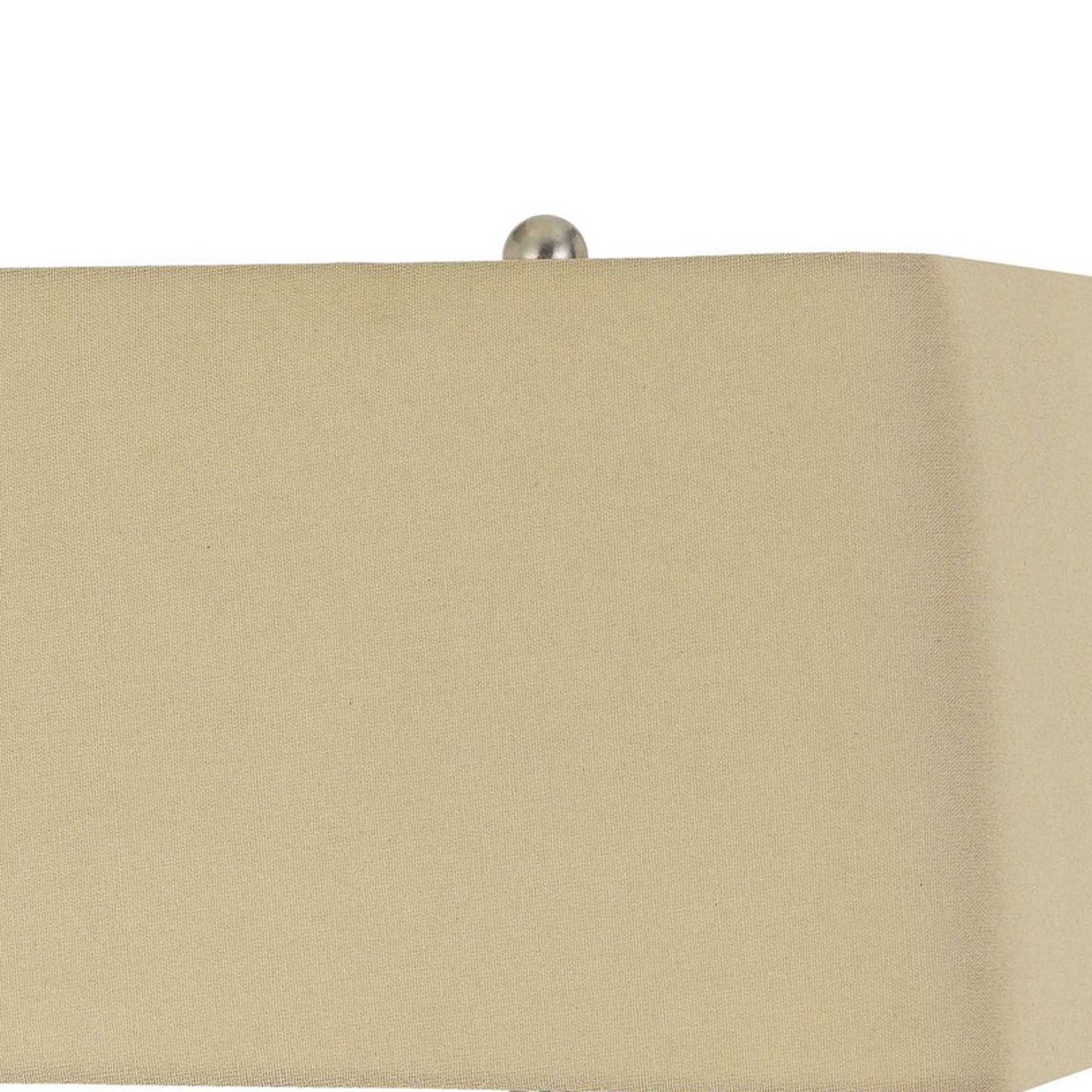 31.5" Metal Table Lamp with Geometric Accents Black and Silver