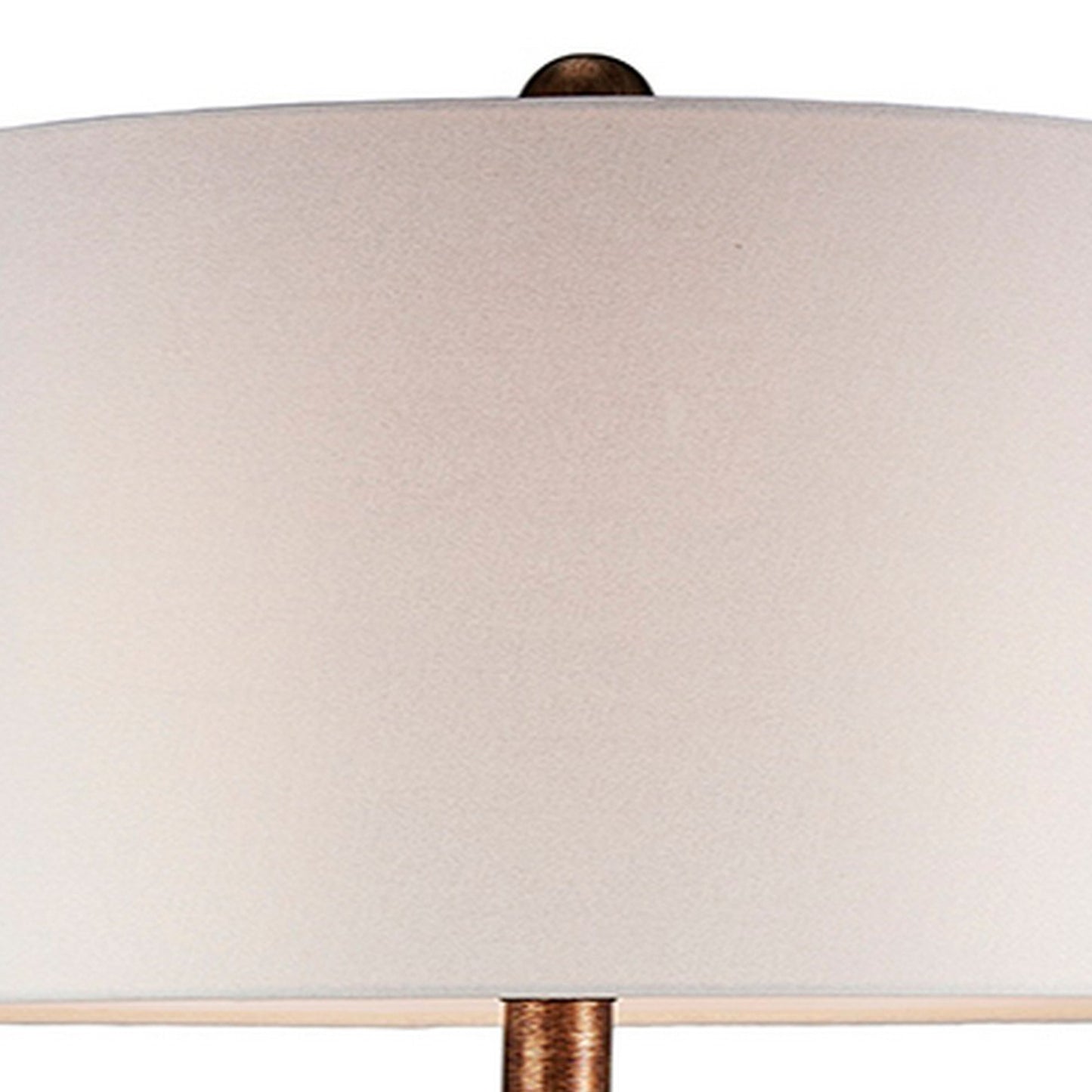 Table Lamp with Curved Paneled Polyresin Base Bronze