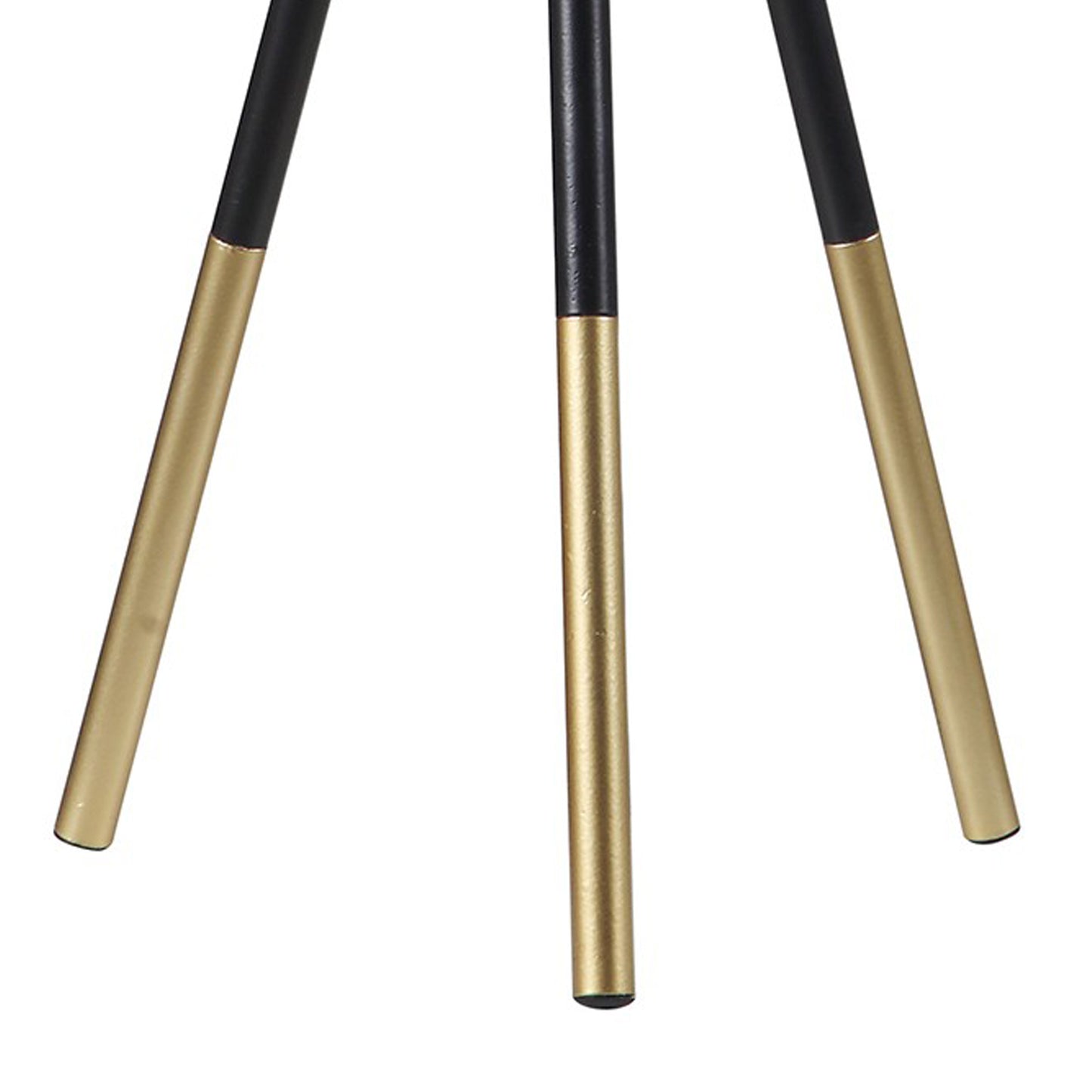 Table Lamp with Tripod Metal Base Black and Gold